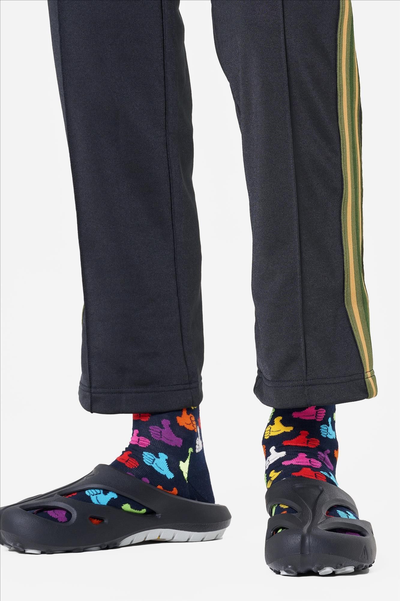 Happy Socks - Donkerblauw-multicolor Thumbs Up Sokken, maat 41-46