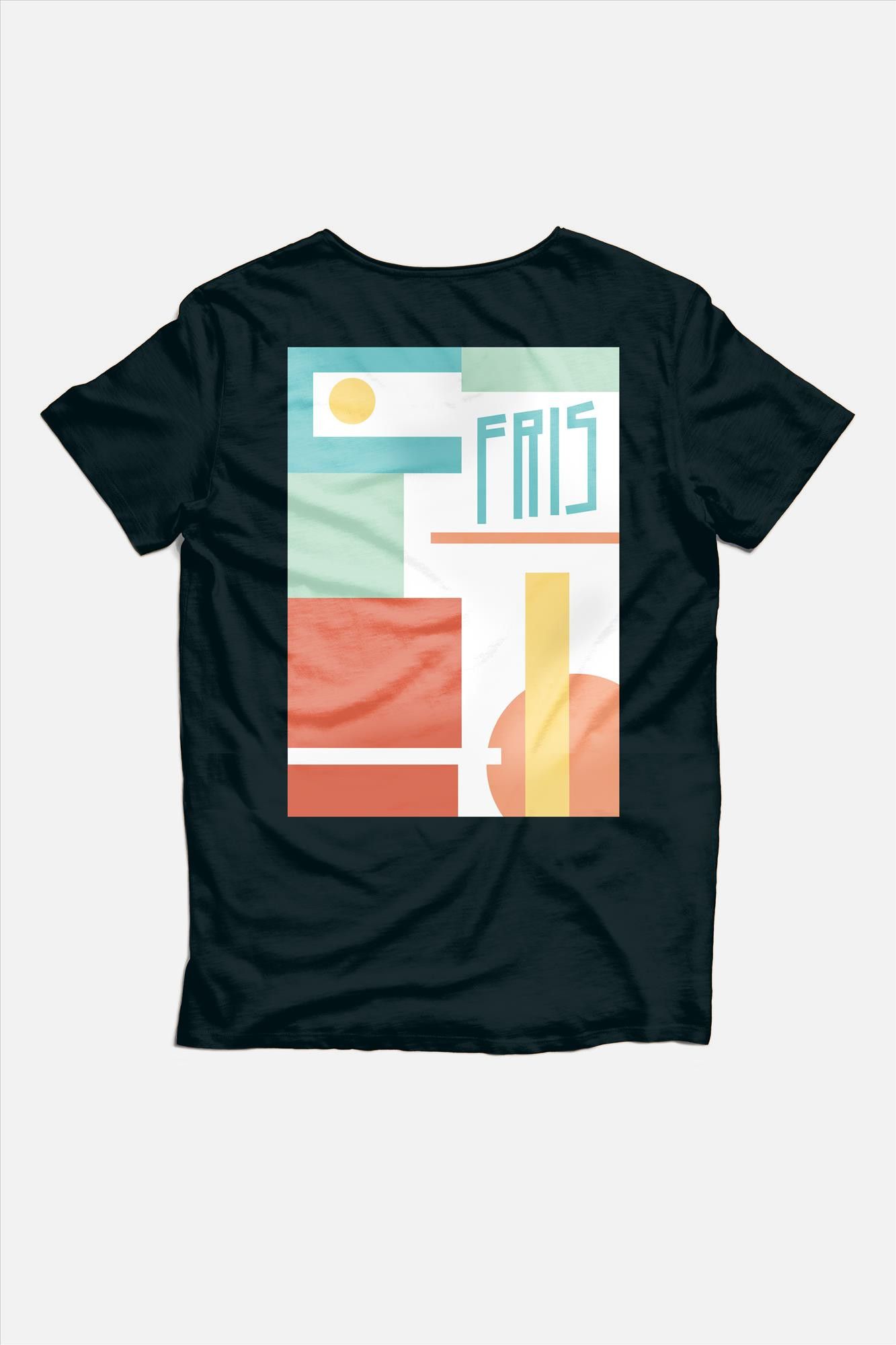 Brooklyn - Zwarte Fris T-shirt