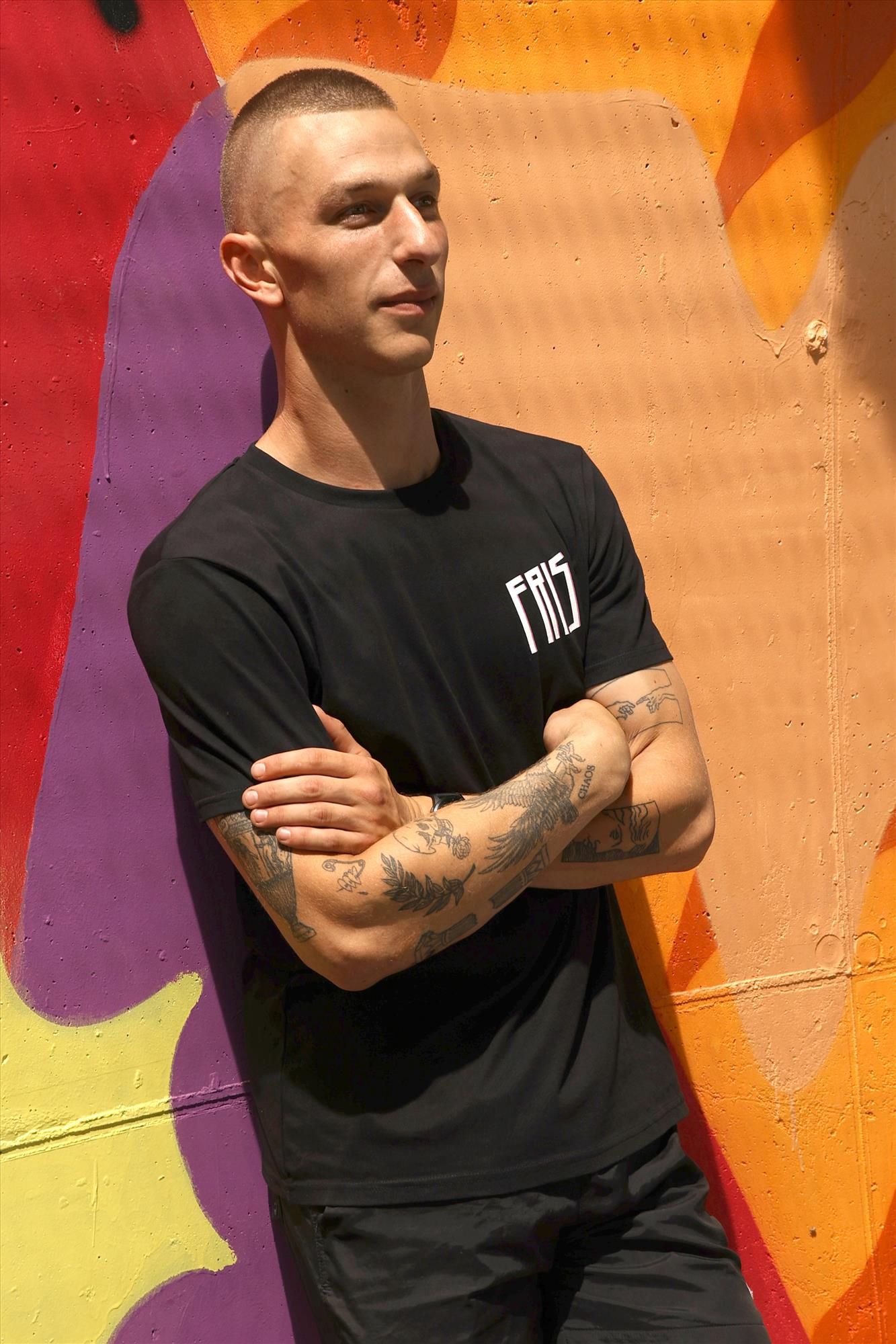 Brooklyn - Zwarte Fris T-shirt