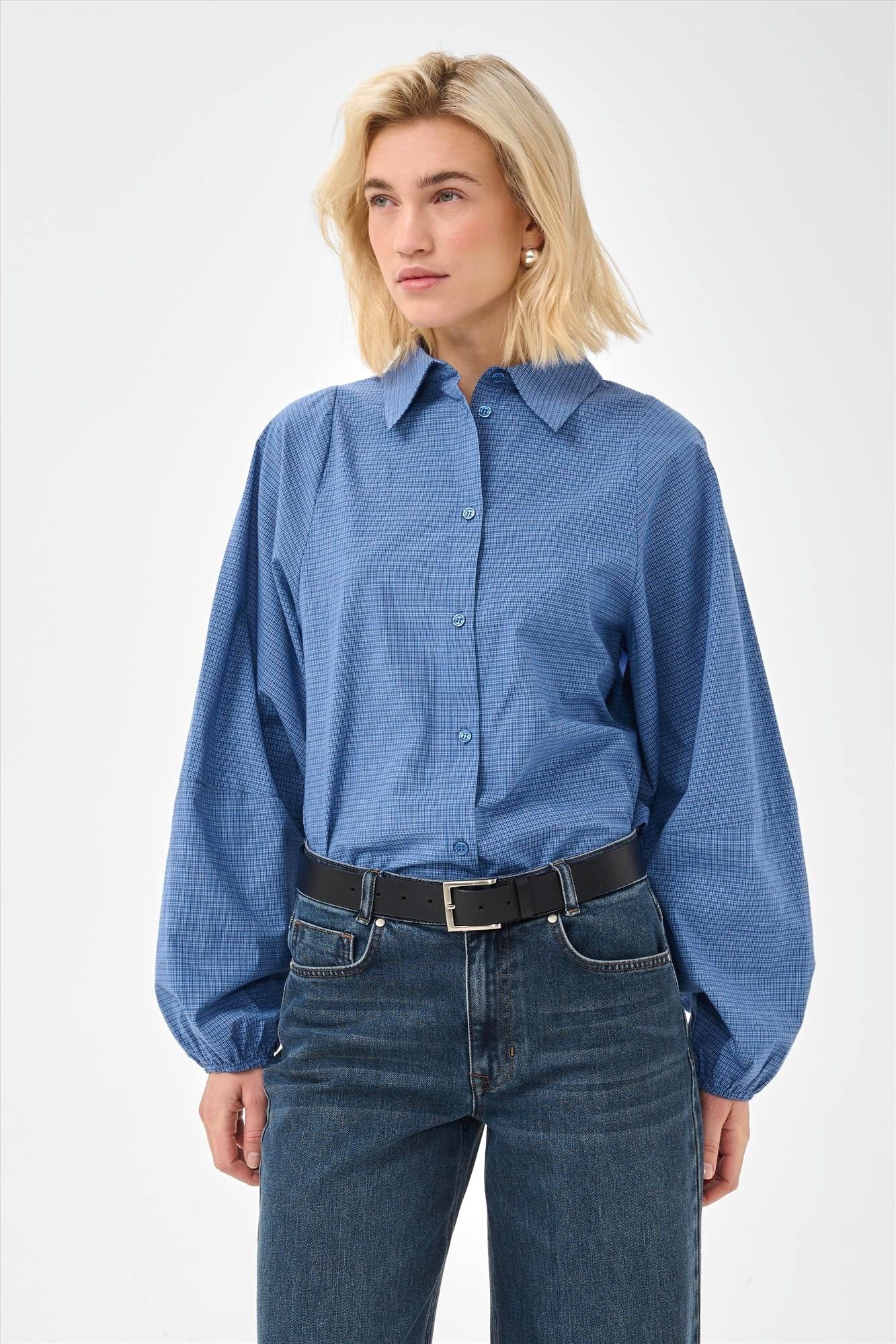 My Essential Wardrobe - Blauwe Ilse blouse