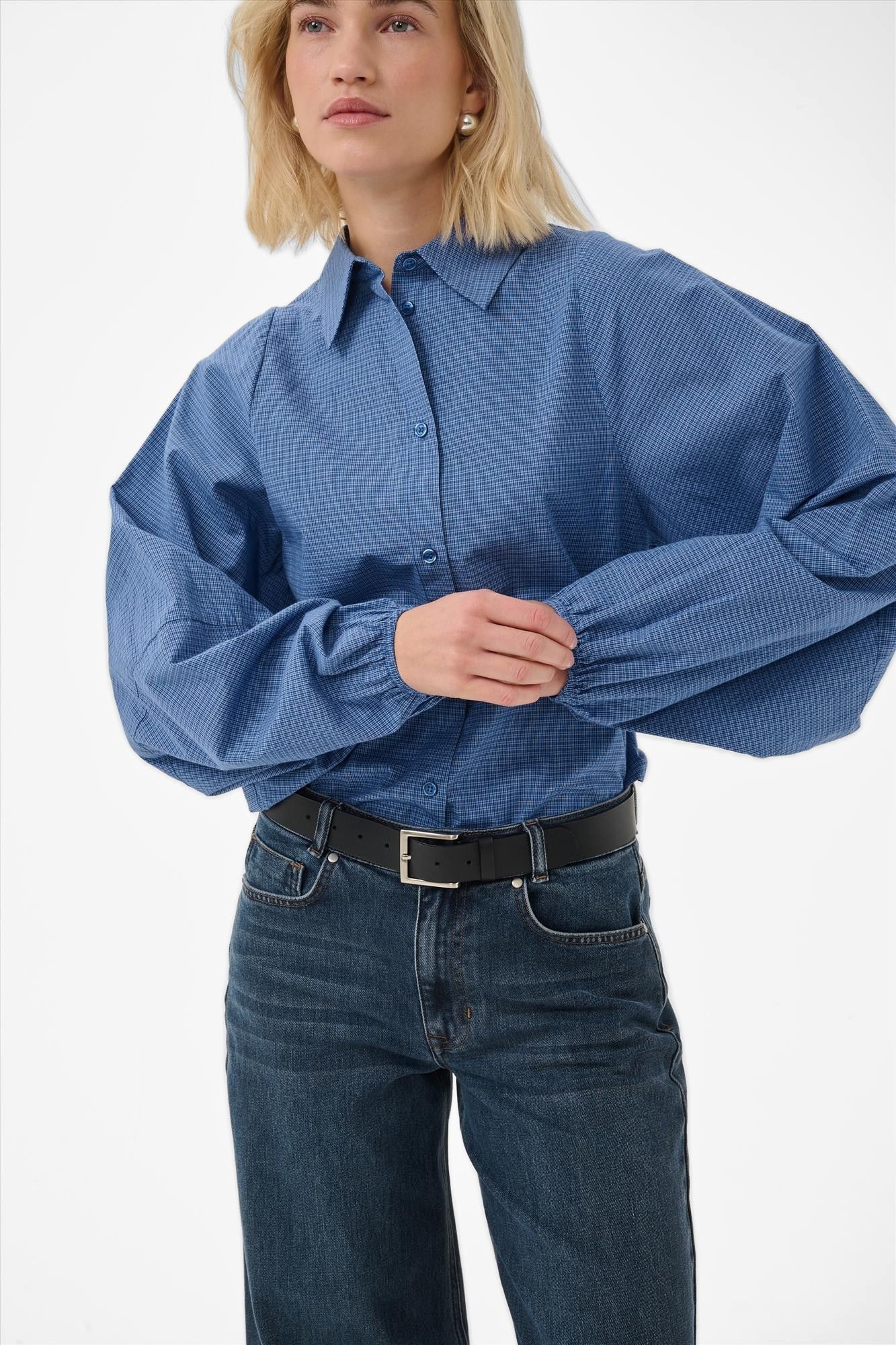 My Essential Wardrobe - Blauwe Ilse blouse