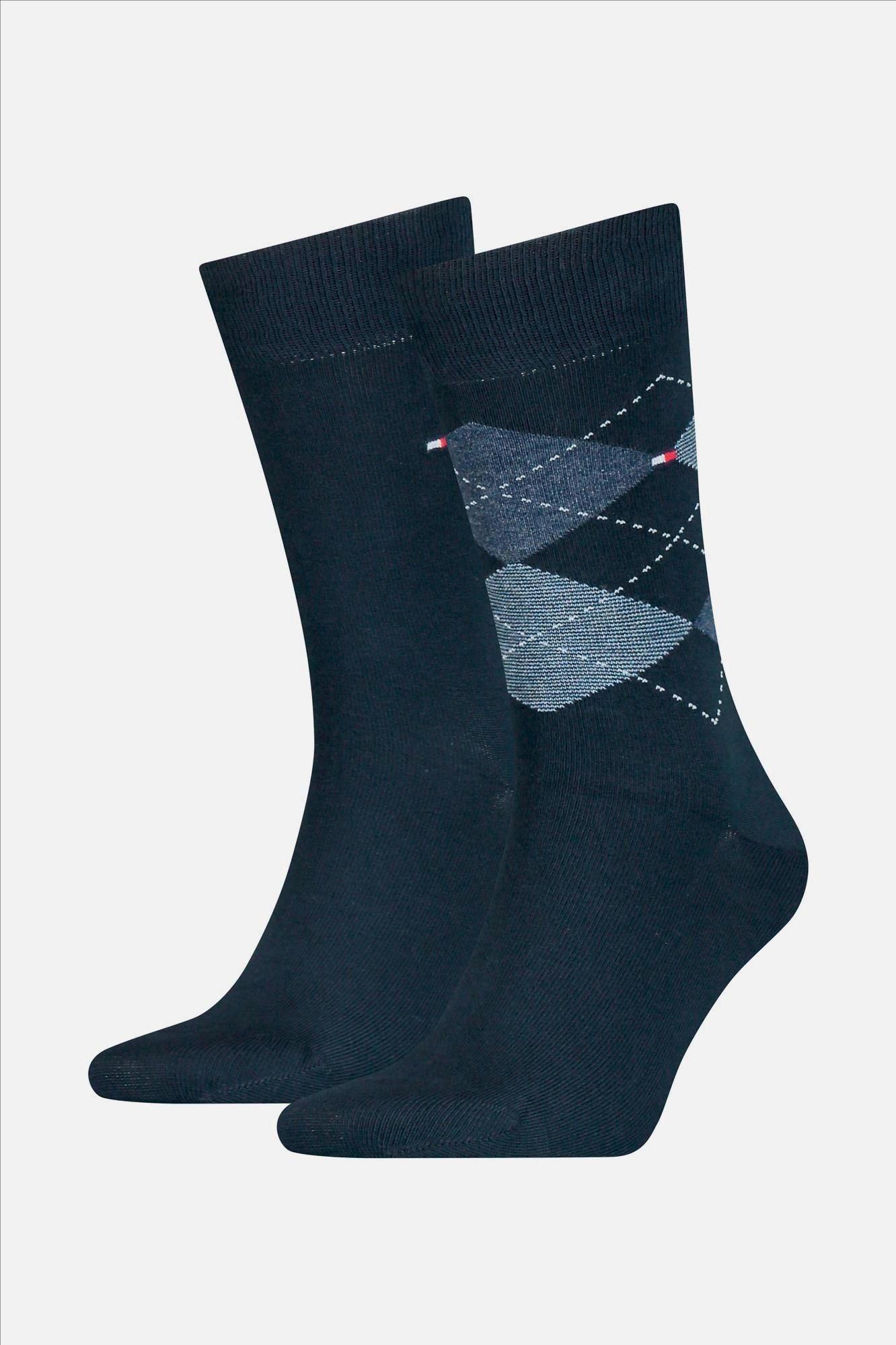 Hilfiger socks - Donkerblauwe Classics 2-pack sokken, maat: 43-46