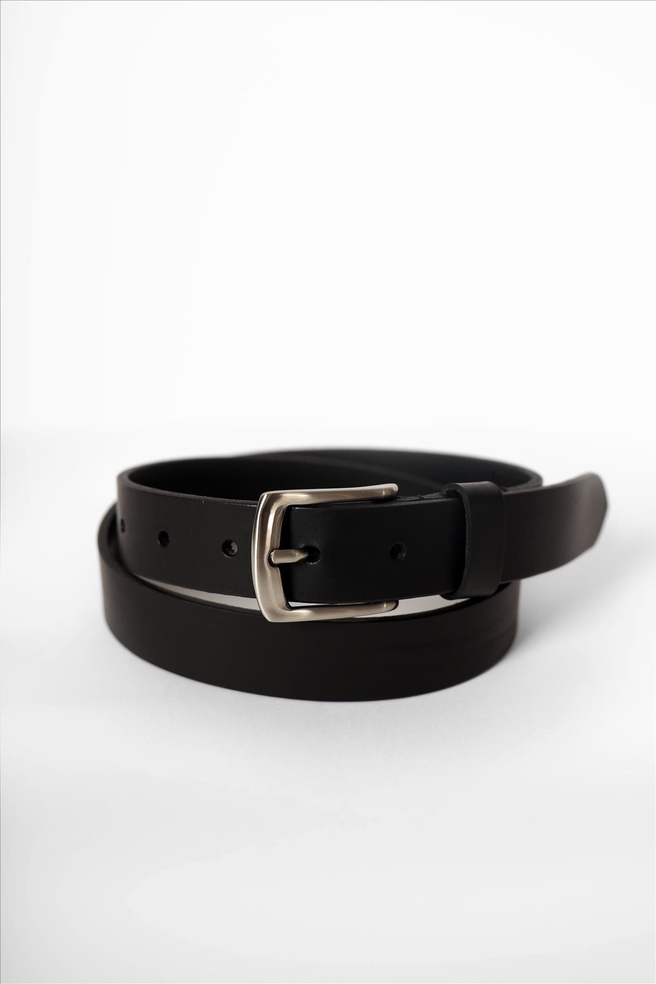Vano - Zwarte Glad Leren riem