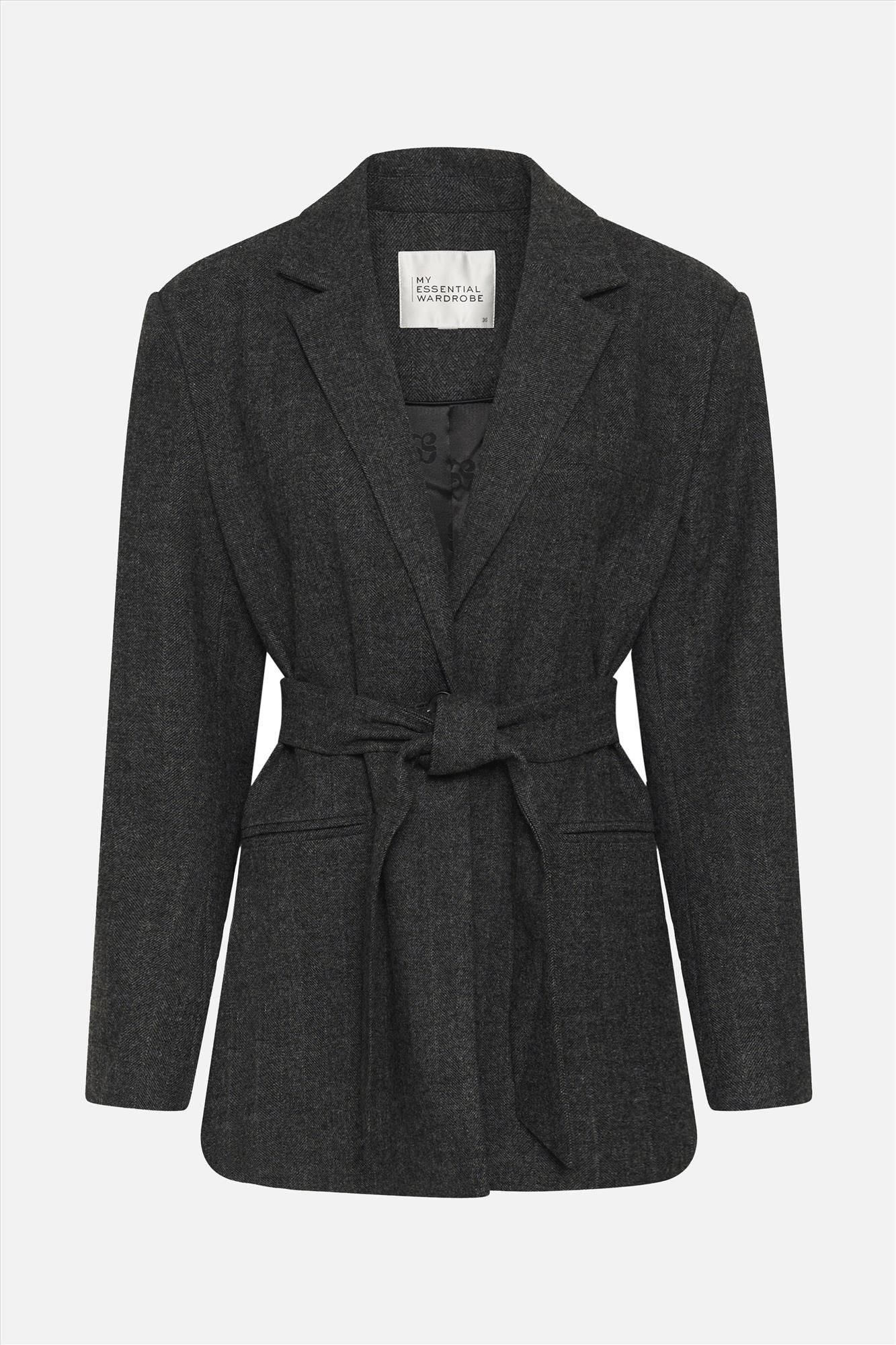 My Essential Wardrobe - Donkergrijze Layla blazer
