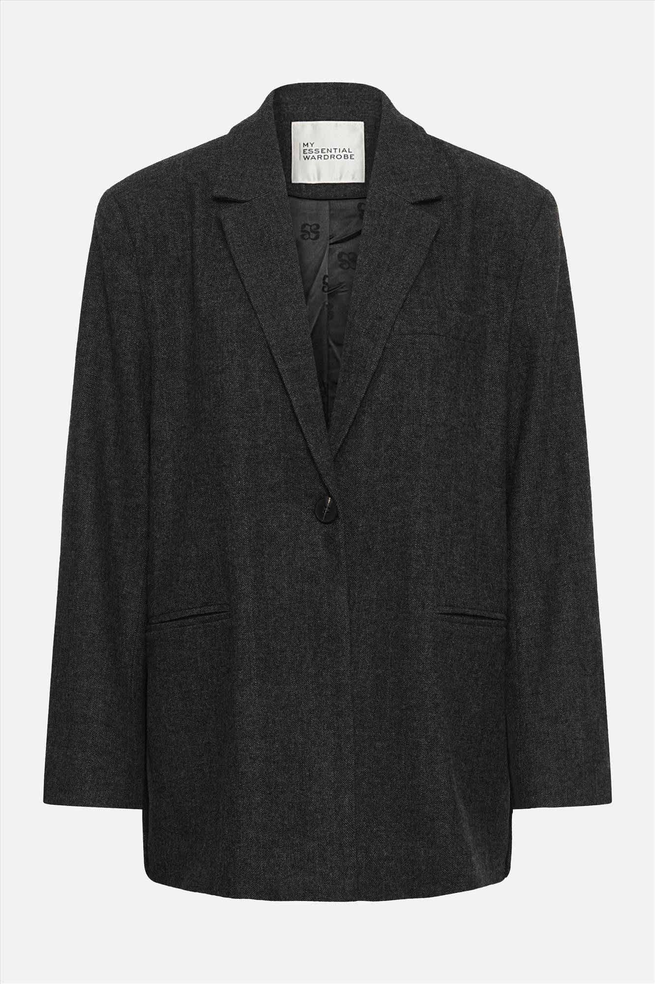 My Essential Wardrobe - Donkergrijze Layla blazer