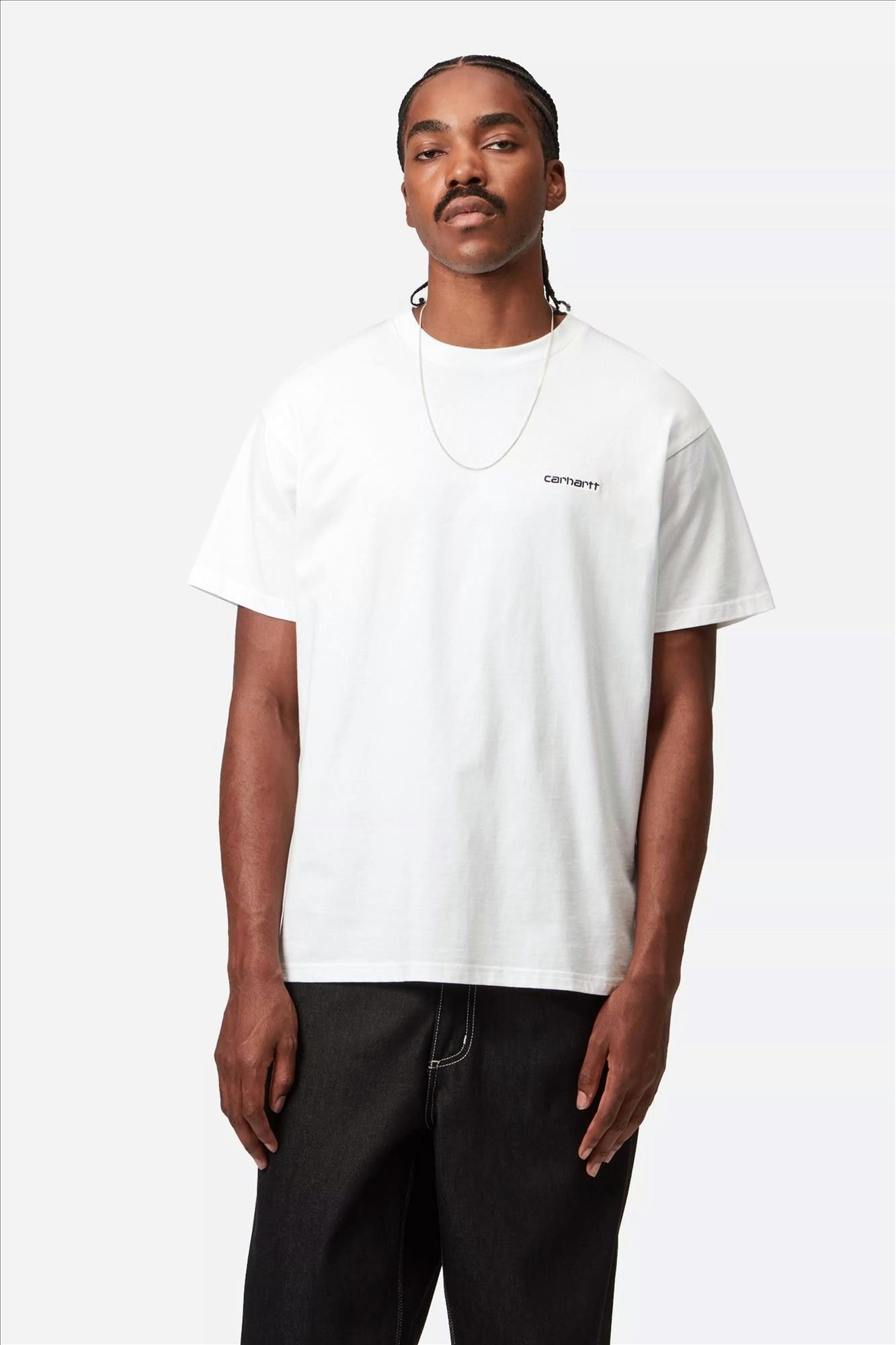 Carhartt WIP - Witte Script Embroidery T-shirt