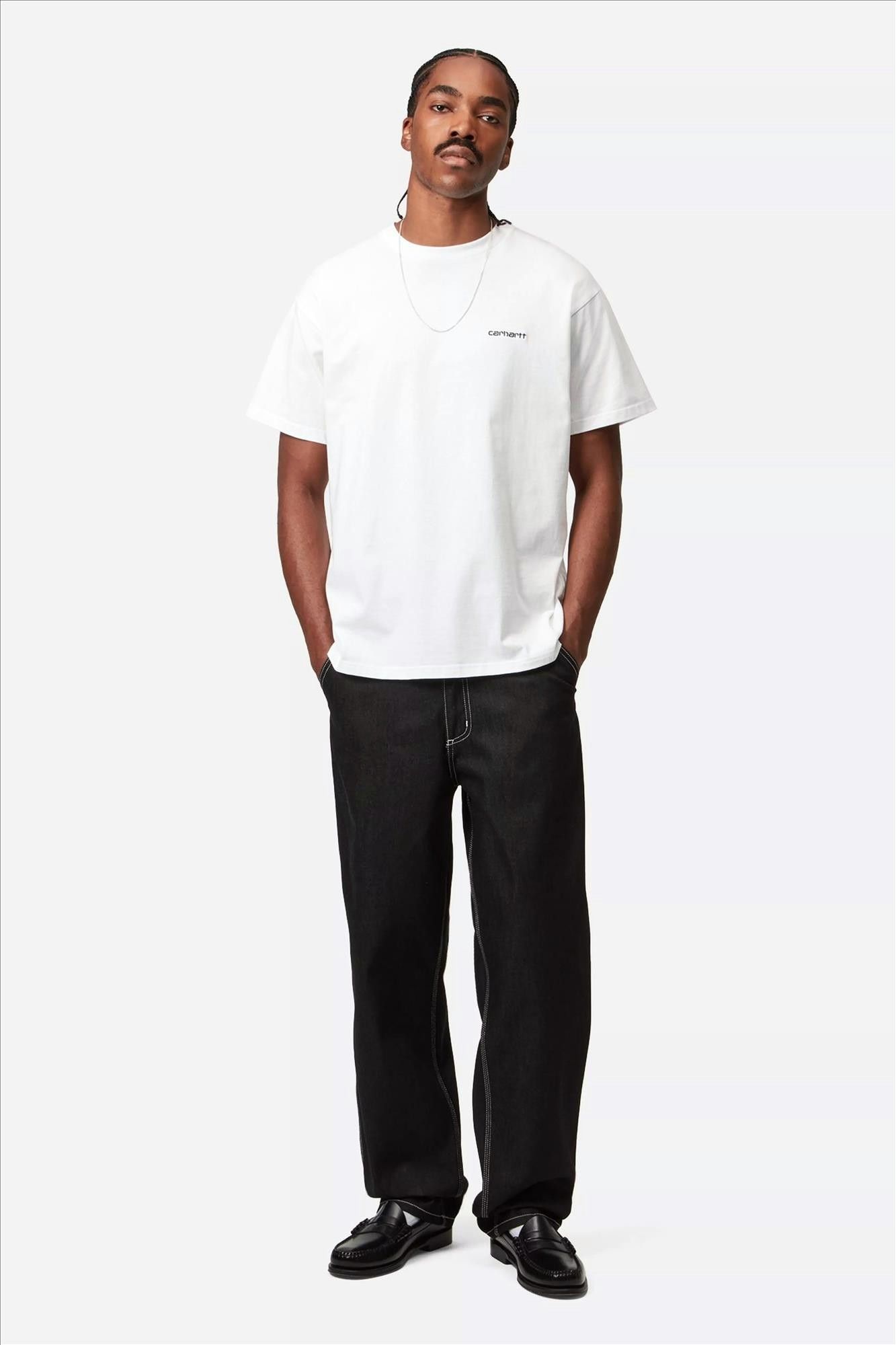 Carhartt WIP - Witte Script Embroidery T-shirt