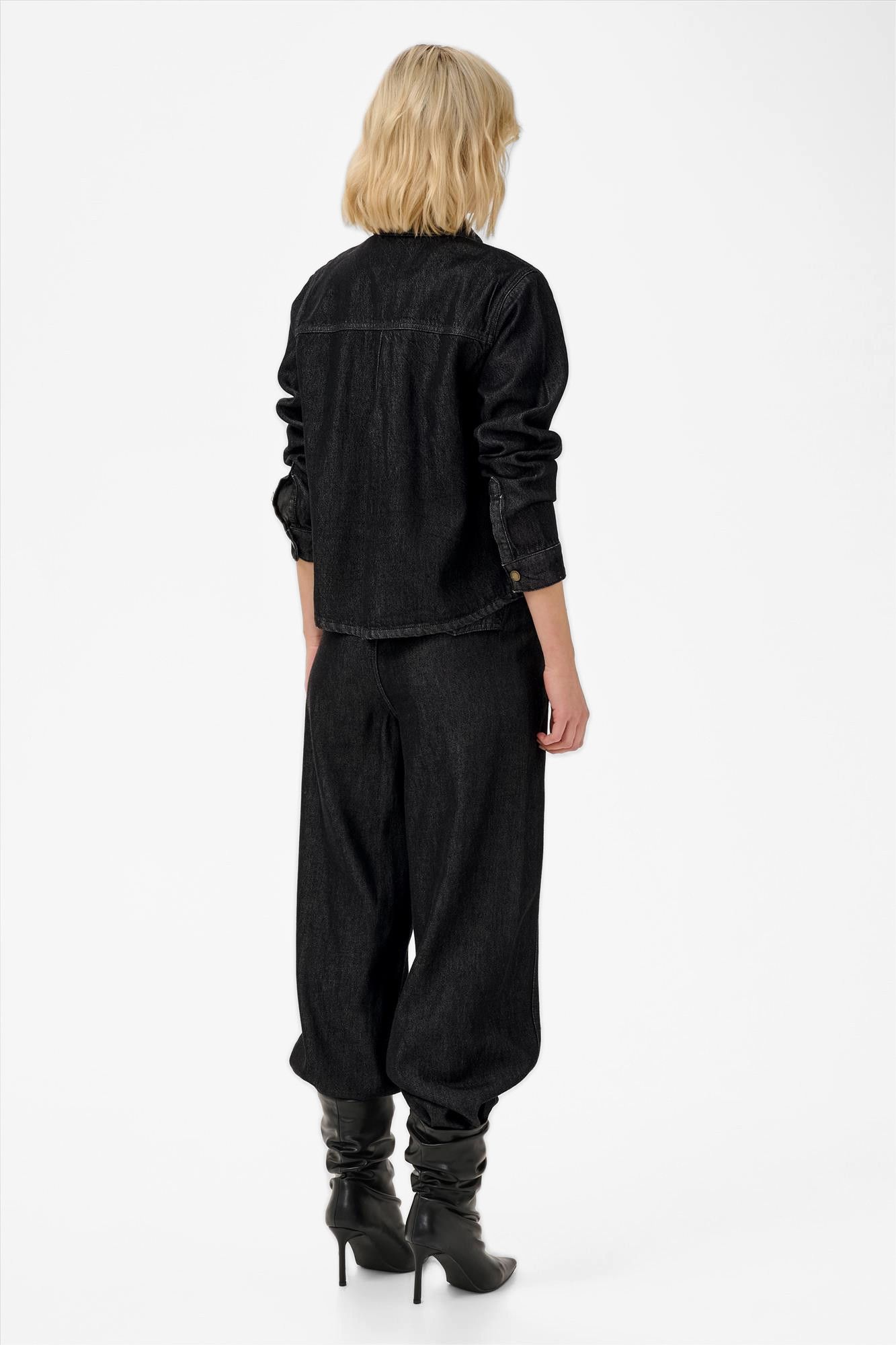 My Essential Wardrobe - Zwart Malle jeanshemd
