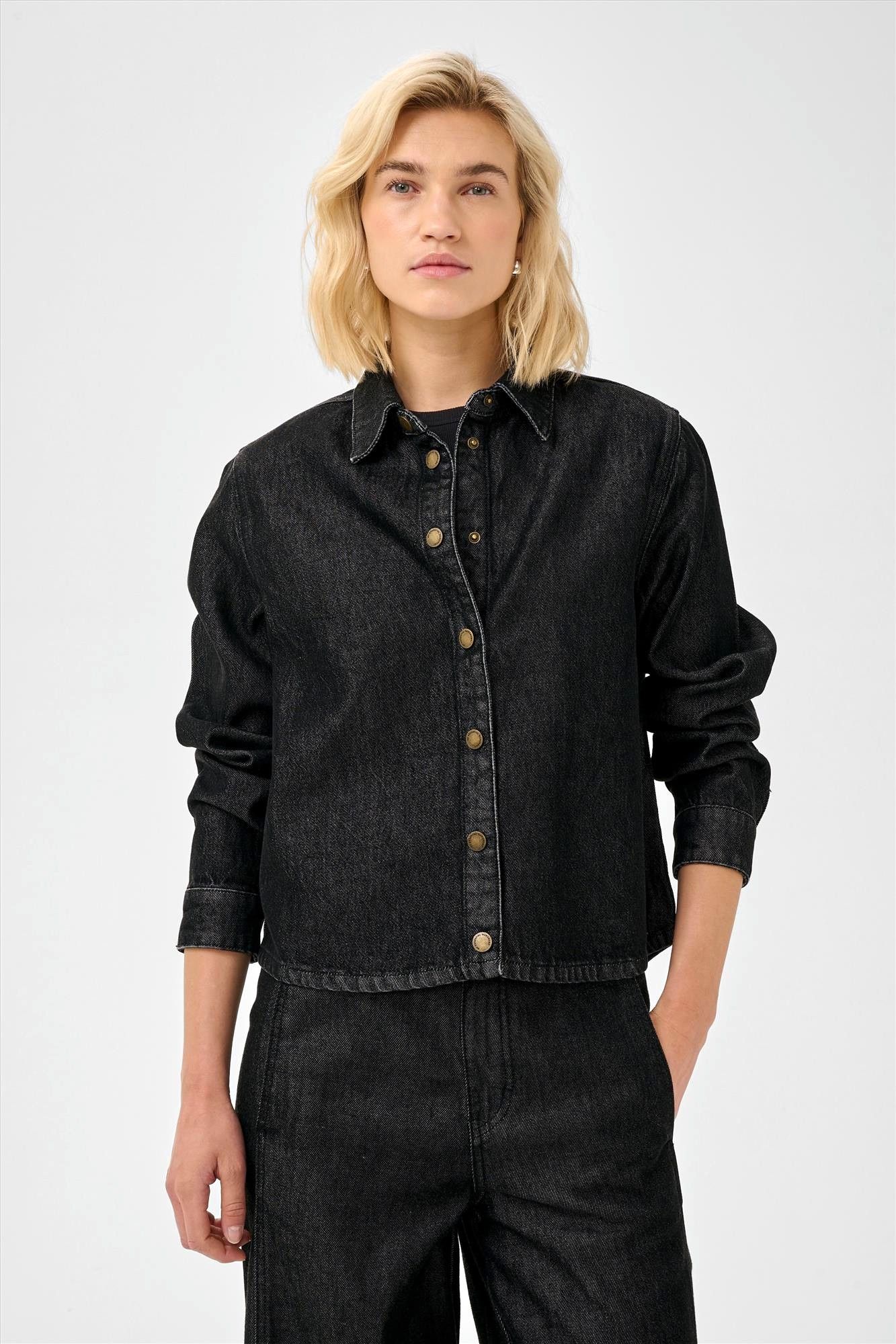 My Essential Wardrobe - Zwart Malle jeanshemd