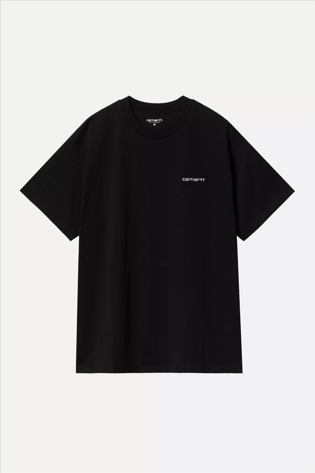 Carhartt WIP - Zwarte Script Embroidery T-shirt
