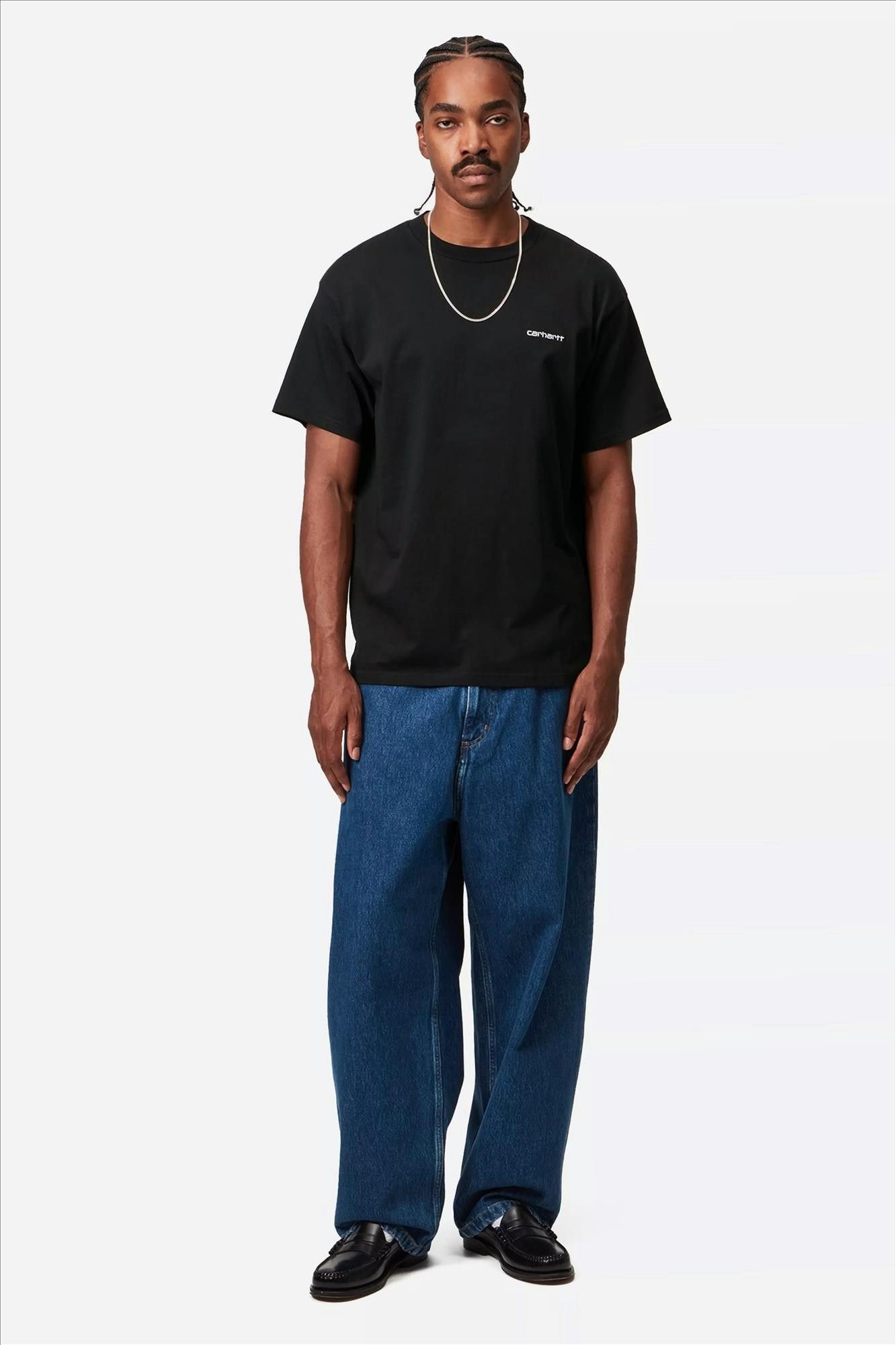 Carhartt WIP - Zwarte Script Embroidery T-shirt