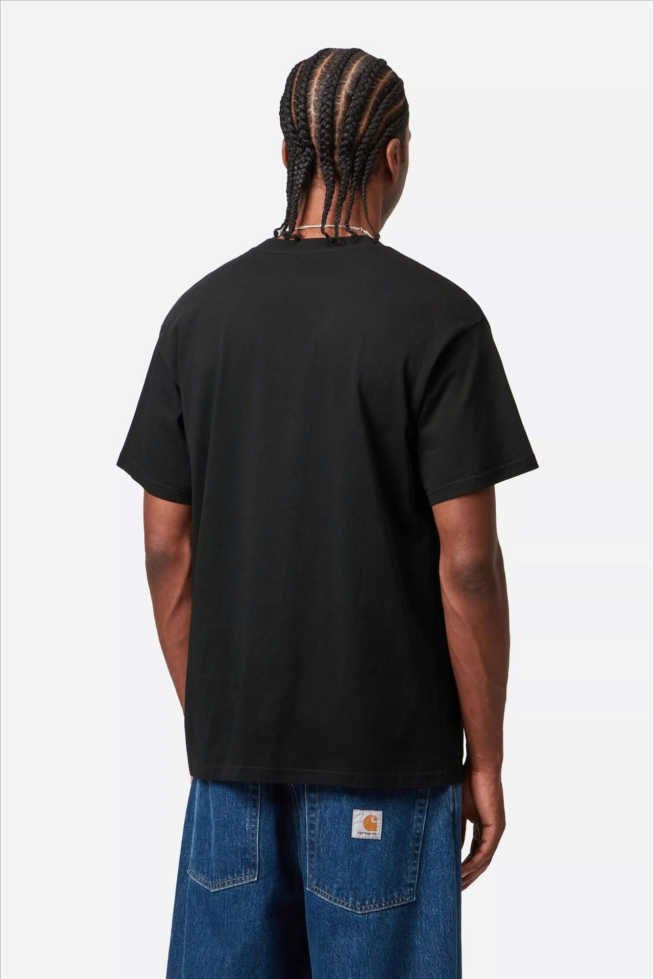 Carhartt WIP - Zwarte Script Embroidery T-shirt