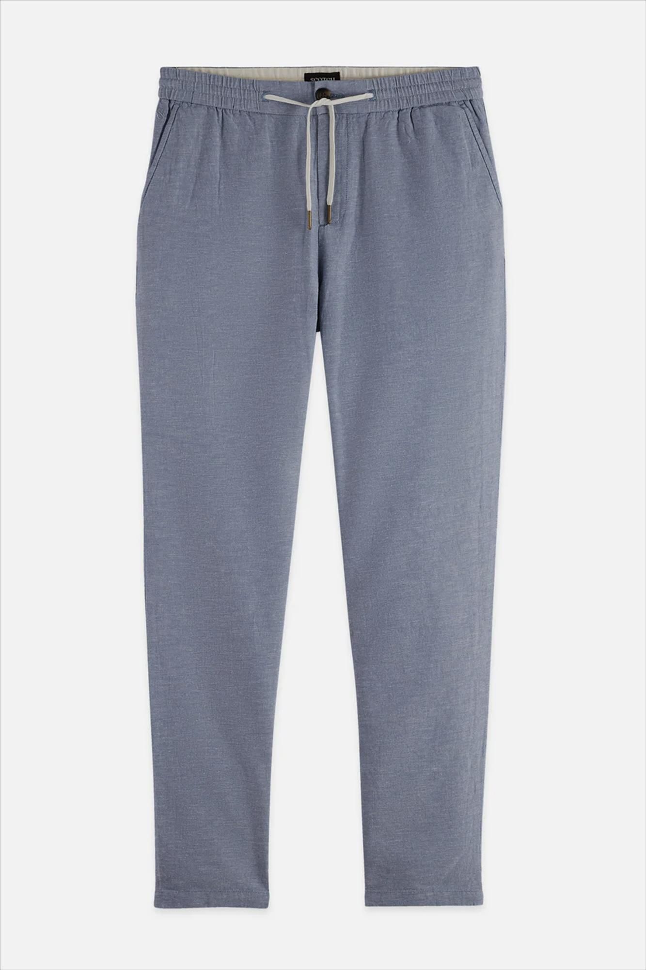 Scotch & Soda - Blauwe Warren regular straight broek