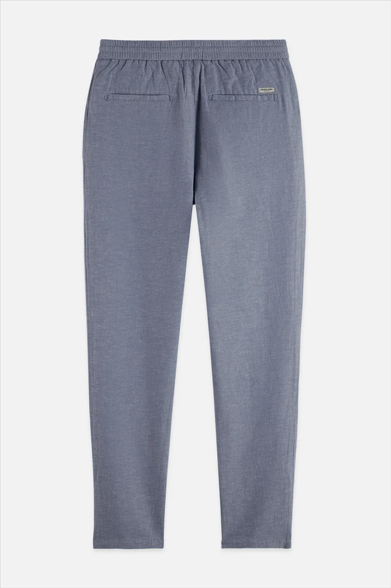 Scotch & Soda - Blauwe Warren regular straight broek