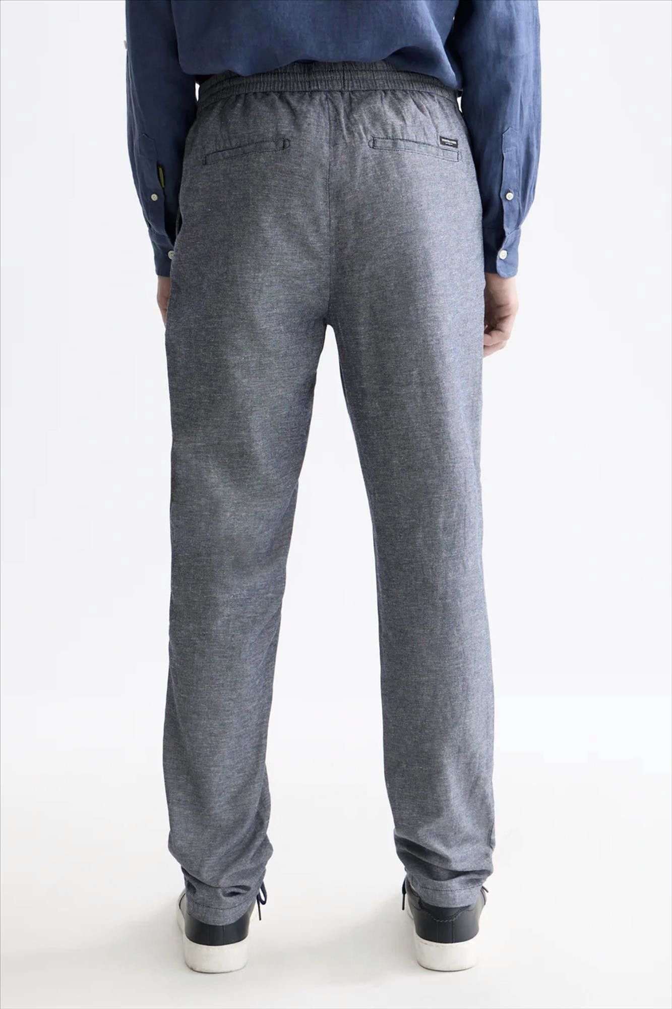 Scotch & Soda - Blauwe Warren regular straight broek