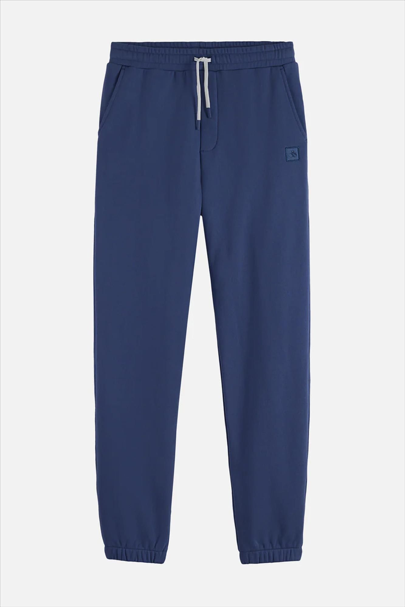 Scotch & Soda - Blauwe Logo Badge regular sweatpants