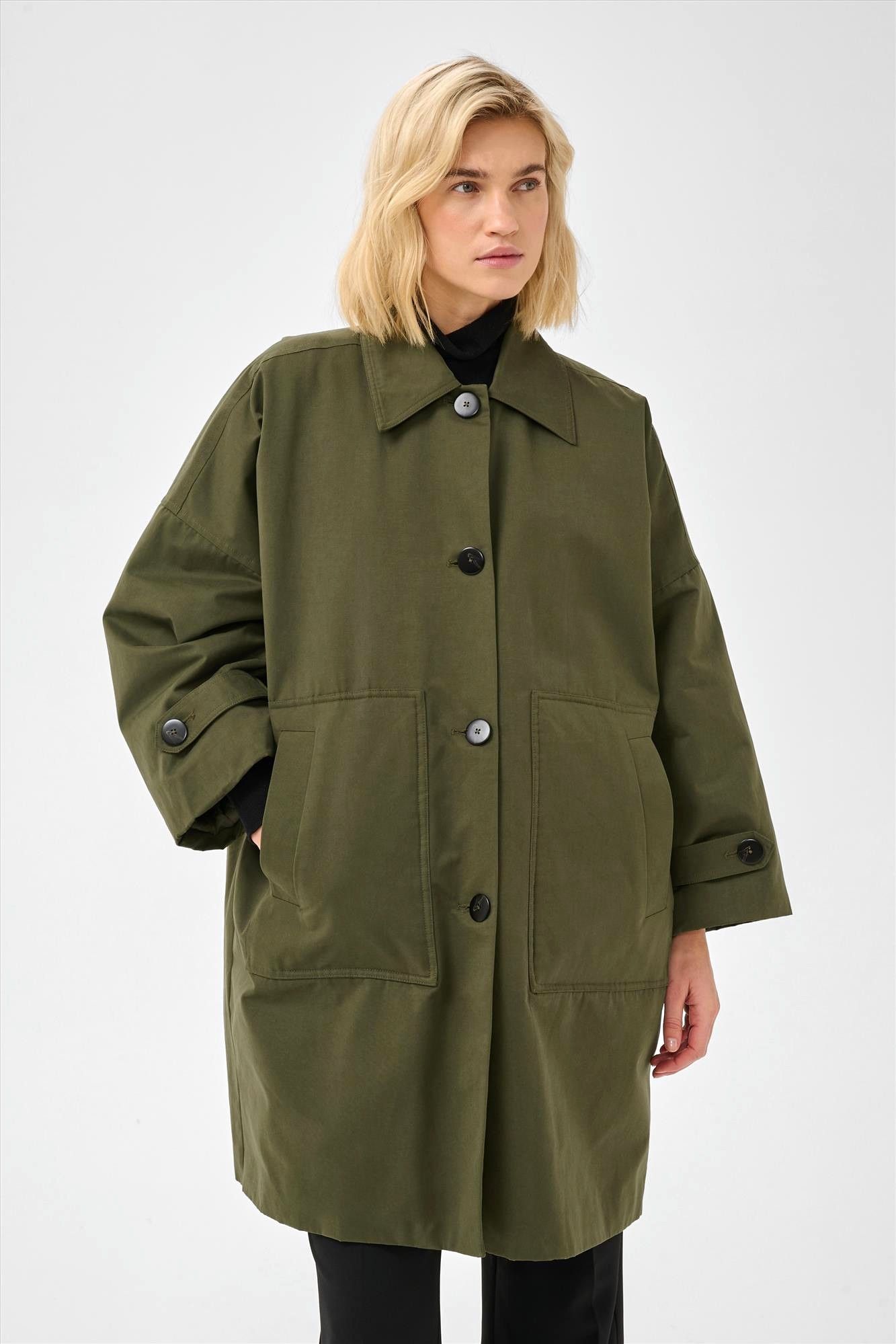 My Essential Wardrobe - Kaki Lyon jas