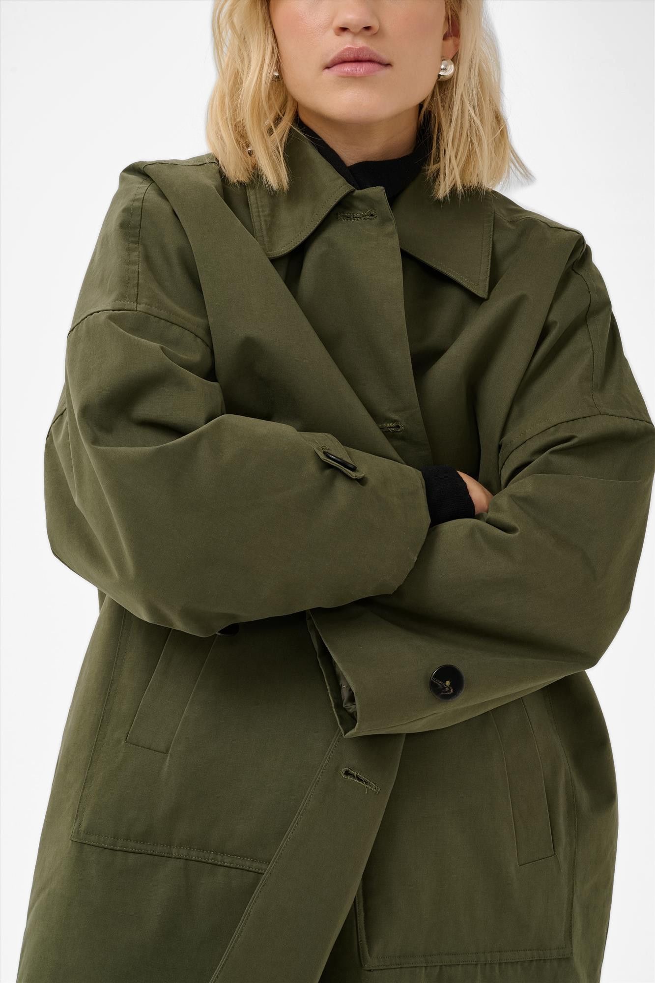 My Essential Wardrobe - Kaki Lyon jas