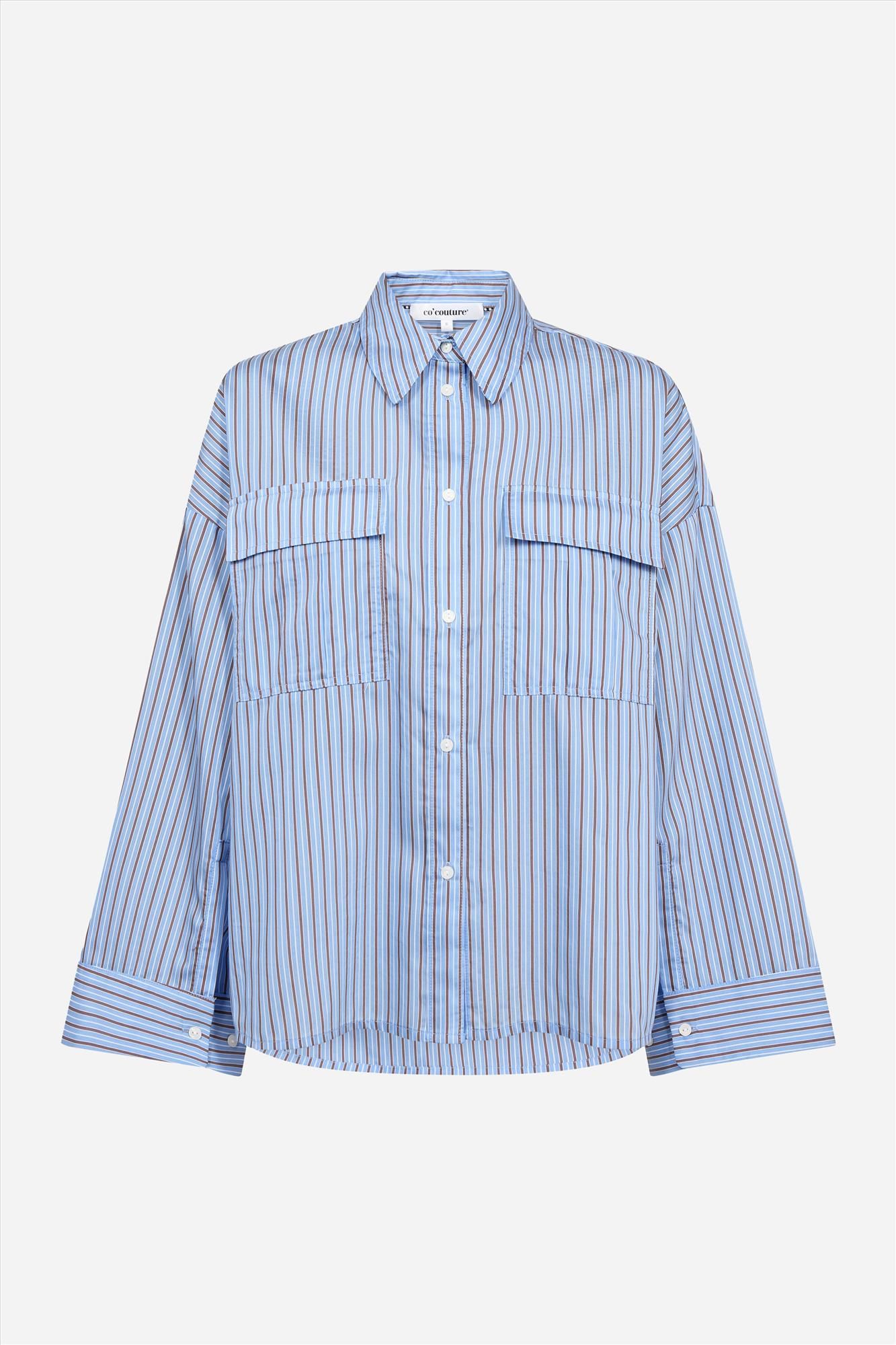 CO'COUTURE - Blauwe Anica blouse