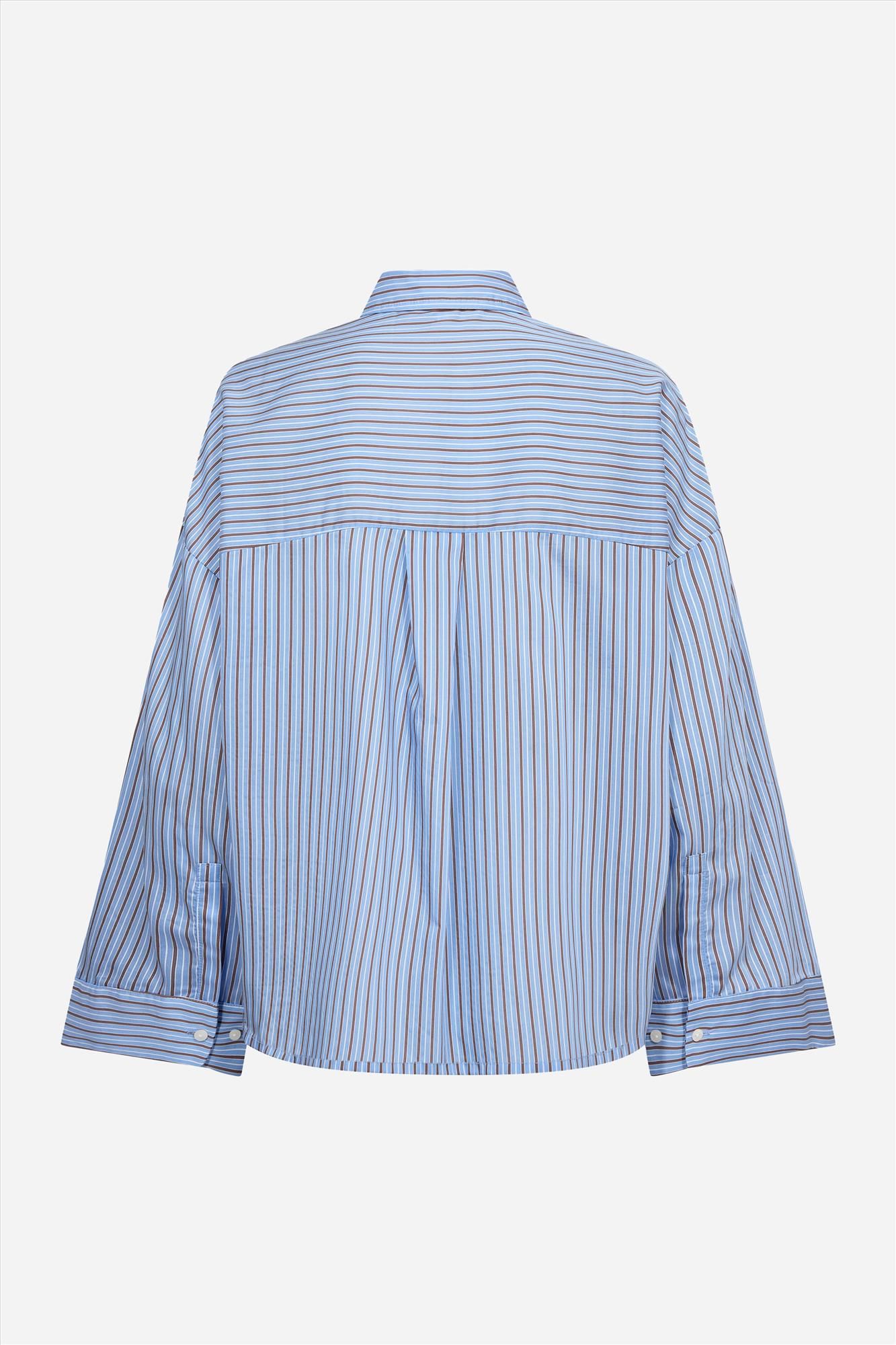 CO'COUTURE - Blauwe Anica blouse