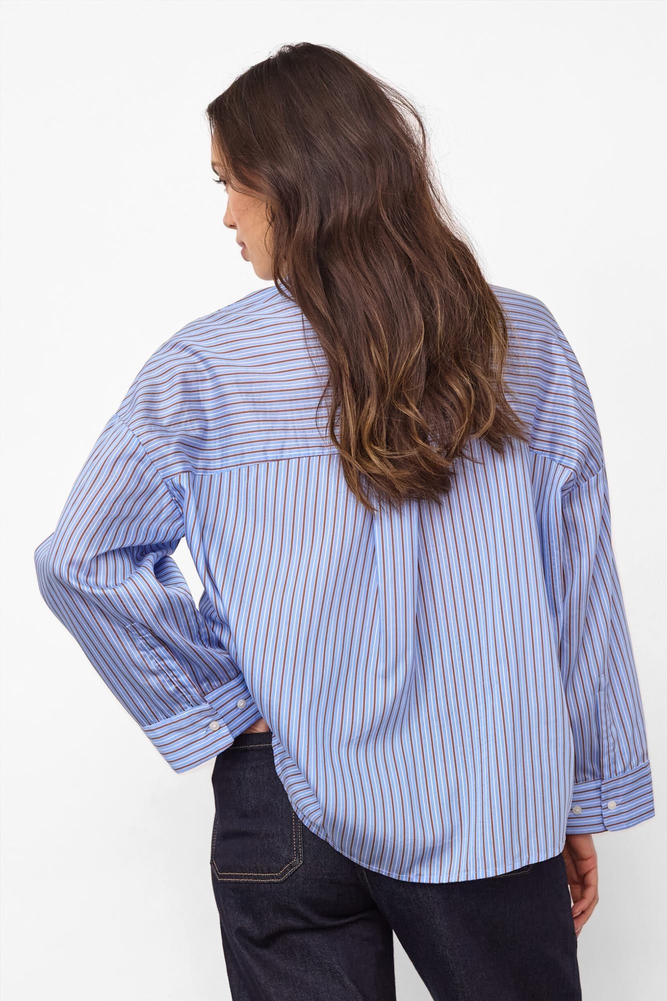 CO'COUTURE - Blauwe Anica blouse