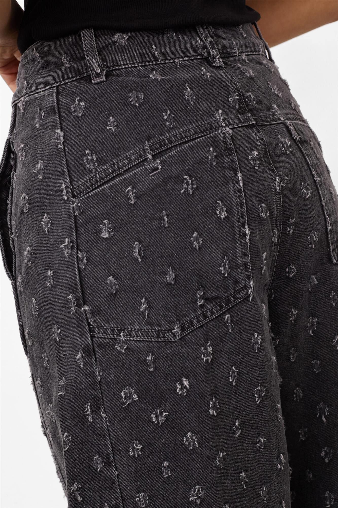 CO'COUTURE - Donkergrijze Derri Dot jeans