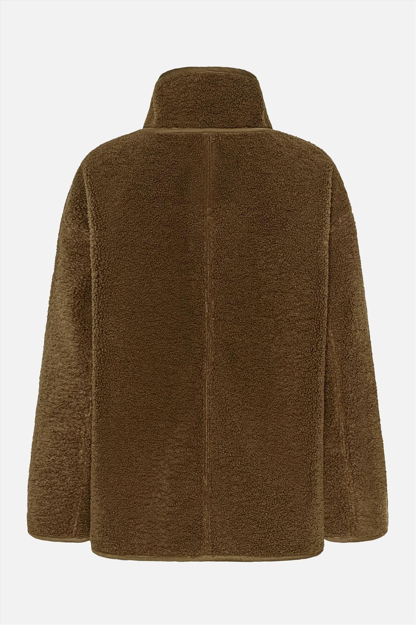 My Essential Wardrobe - Donkerbruine Funa Reversible jas