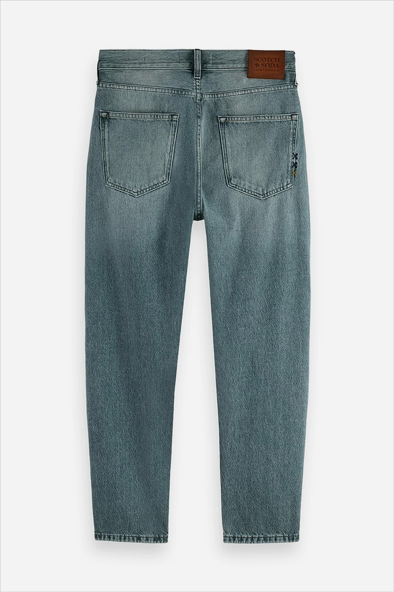 Scotch & Soda - Donkergrijze Dean loose tapered jeans