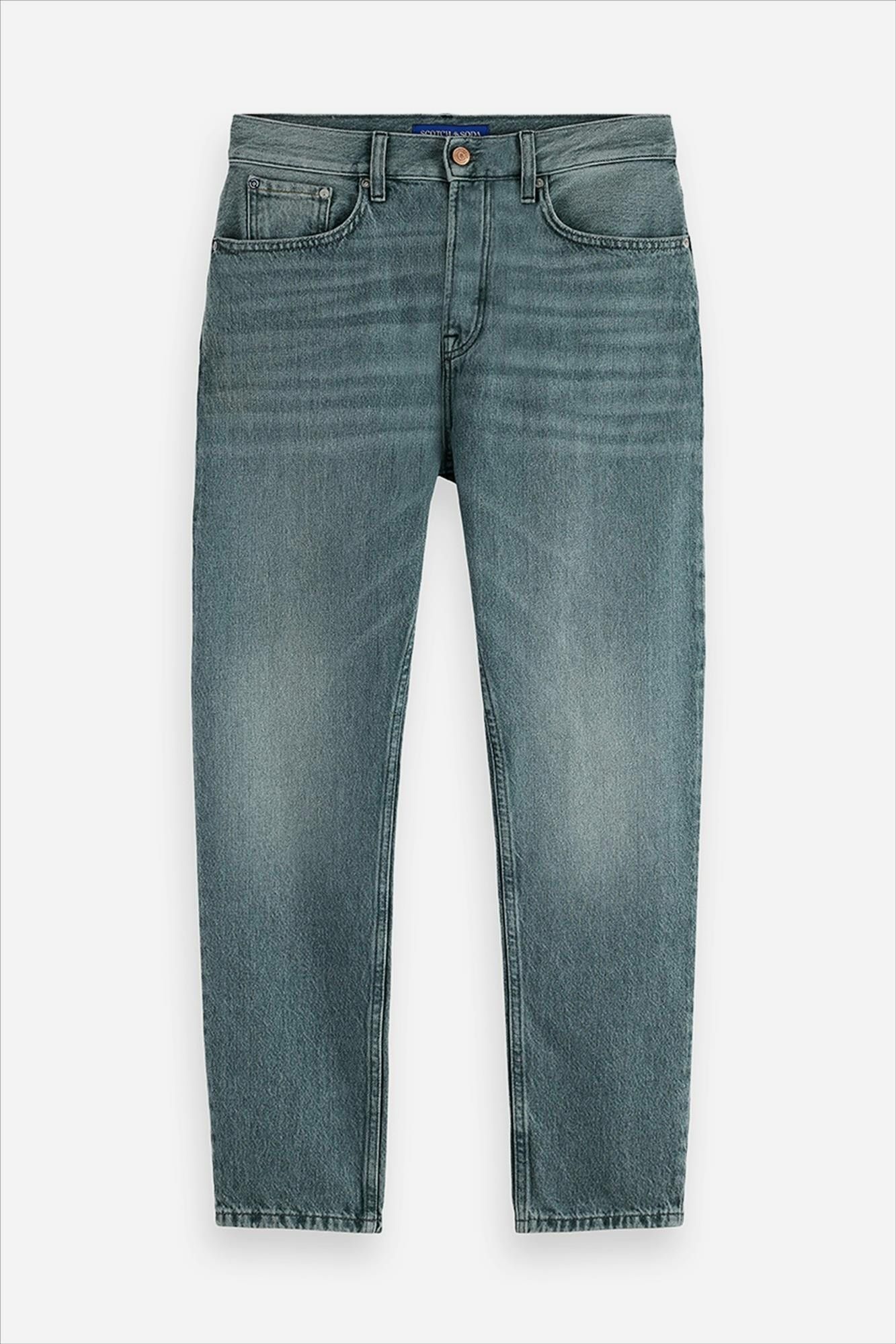 Scotch & Soda - Donkergrijze Dean loose tapered jeans