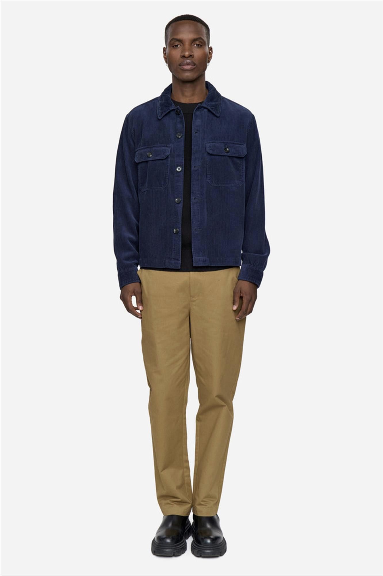 Minimum - Donkerblauw Kaison Relaxed overhemd