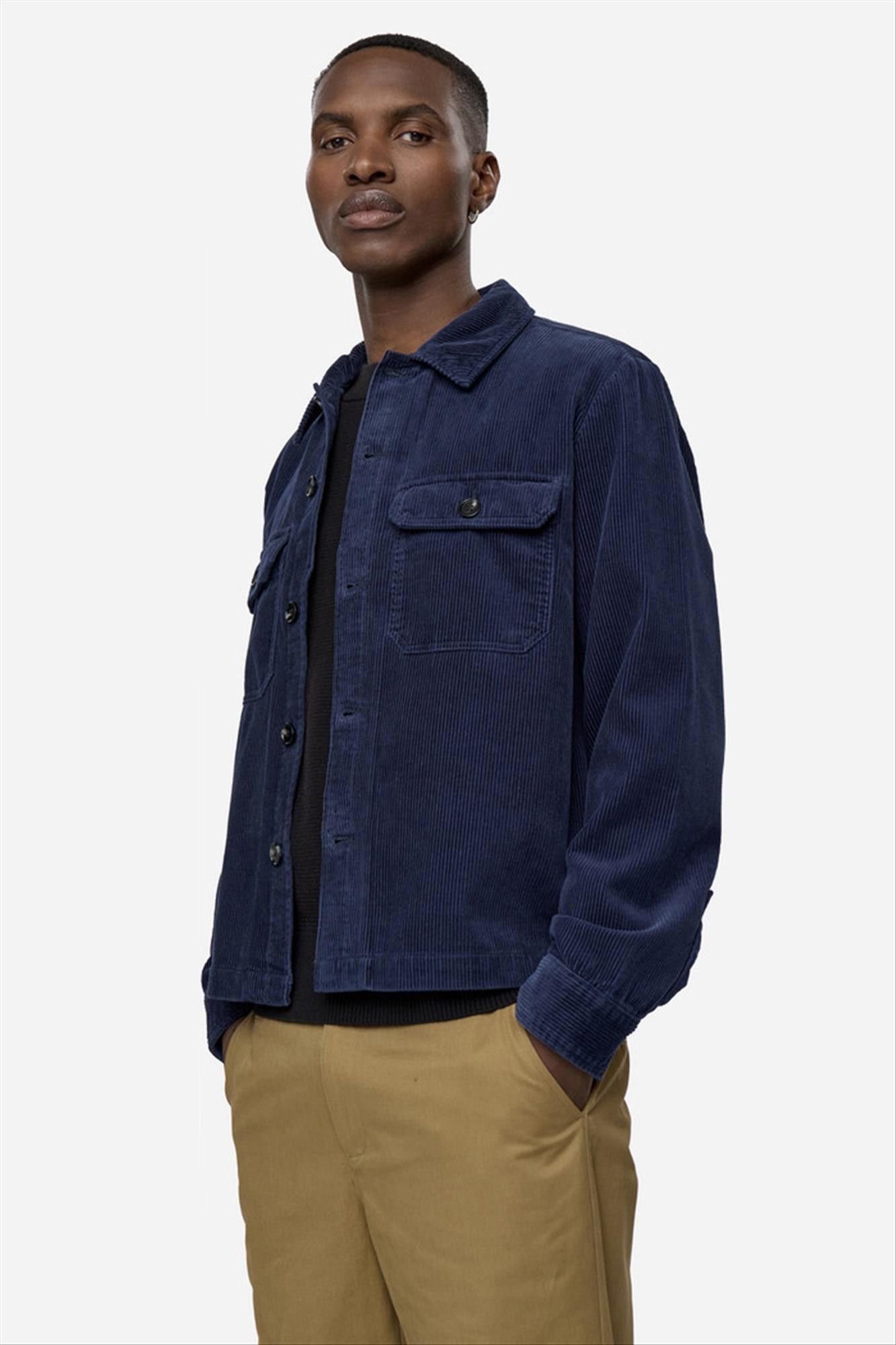 Minimum - Donkerblauw Kaison Relaxed overhemd