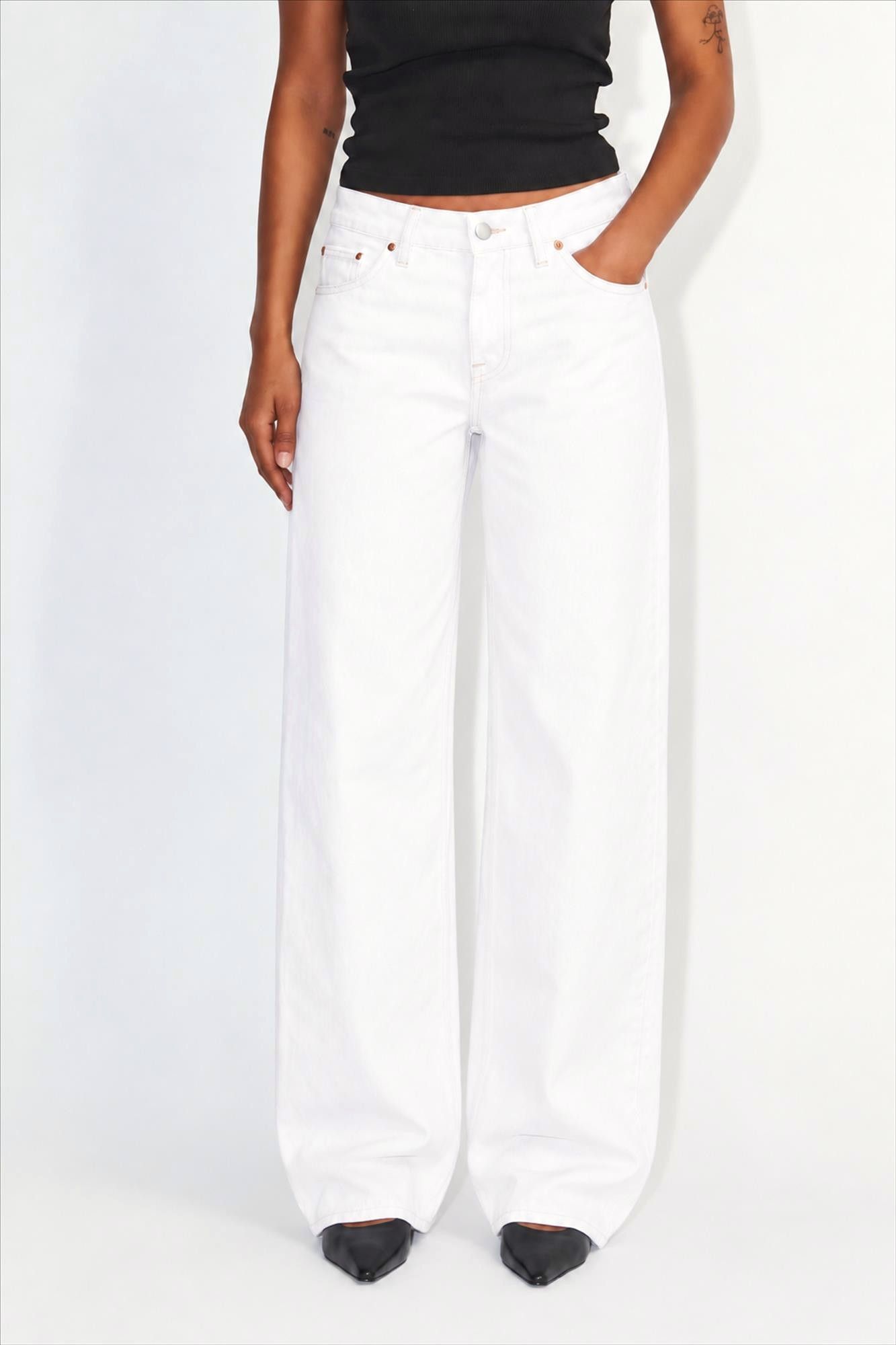 Dr. Denim - Witte Hill wide straight jeans
