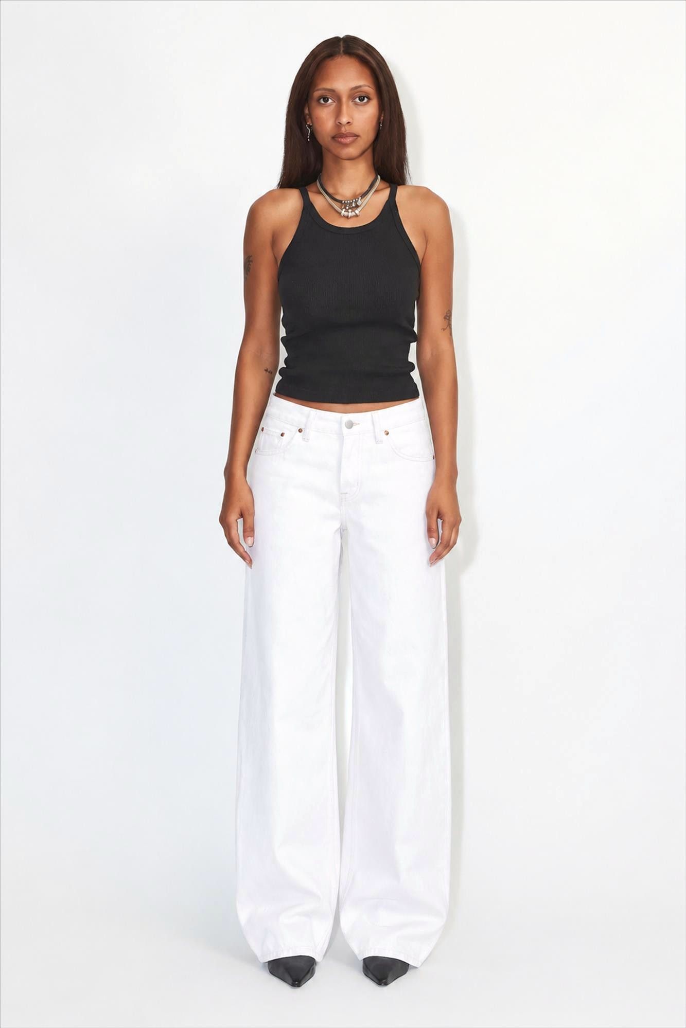 Dr. Denim - Witte Hill wide straight jeans