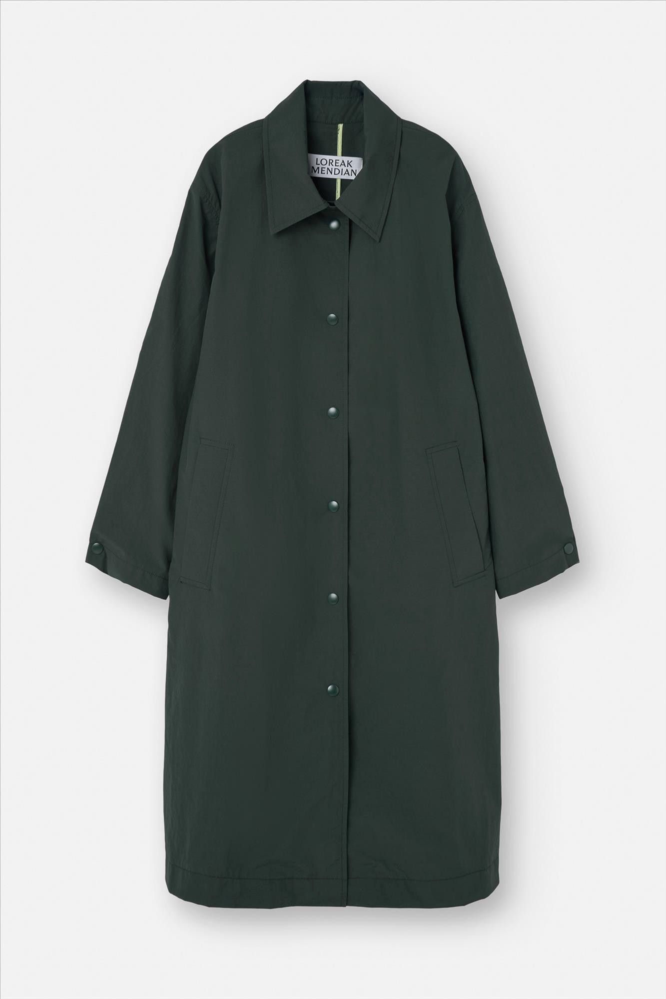 Loreak - Donkergroene Liza trenchcoat