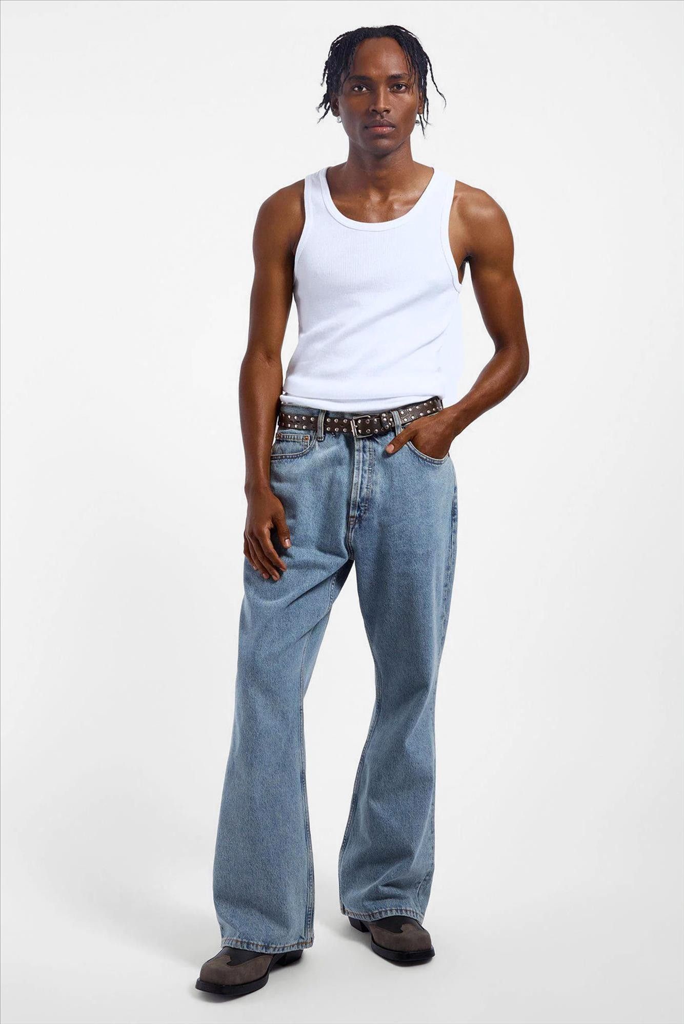 Dr. Denim - Retro Blauwe Rift relaxed jeans