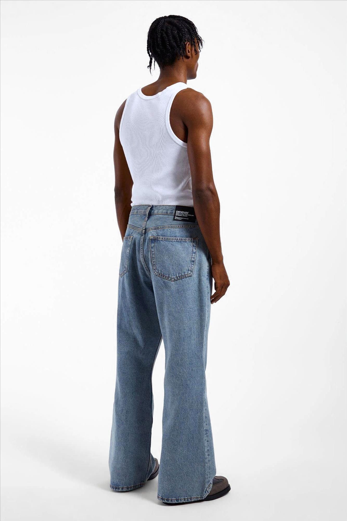 Dr. Denim - Retro Blauwe Rift relaxed jeans