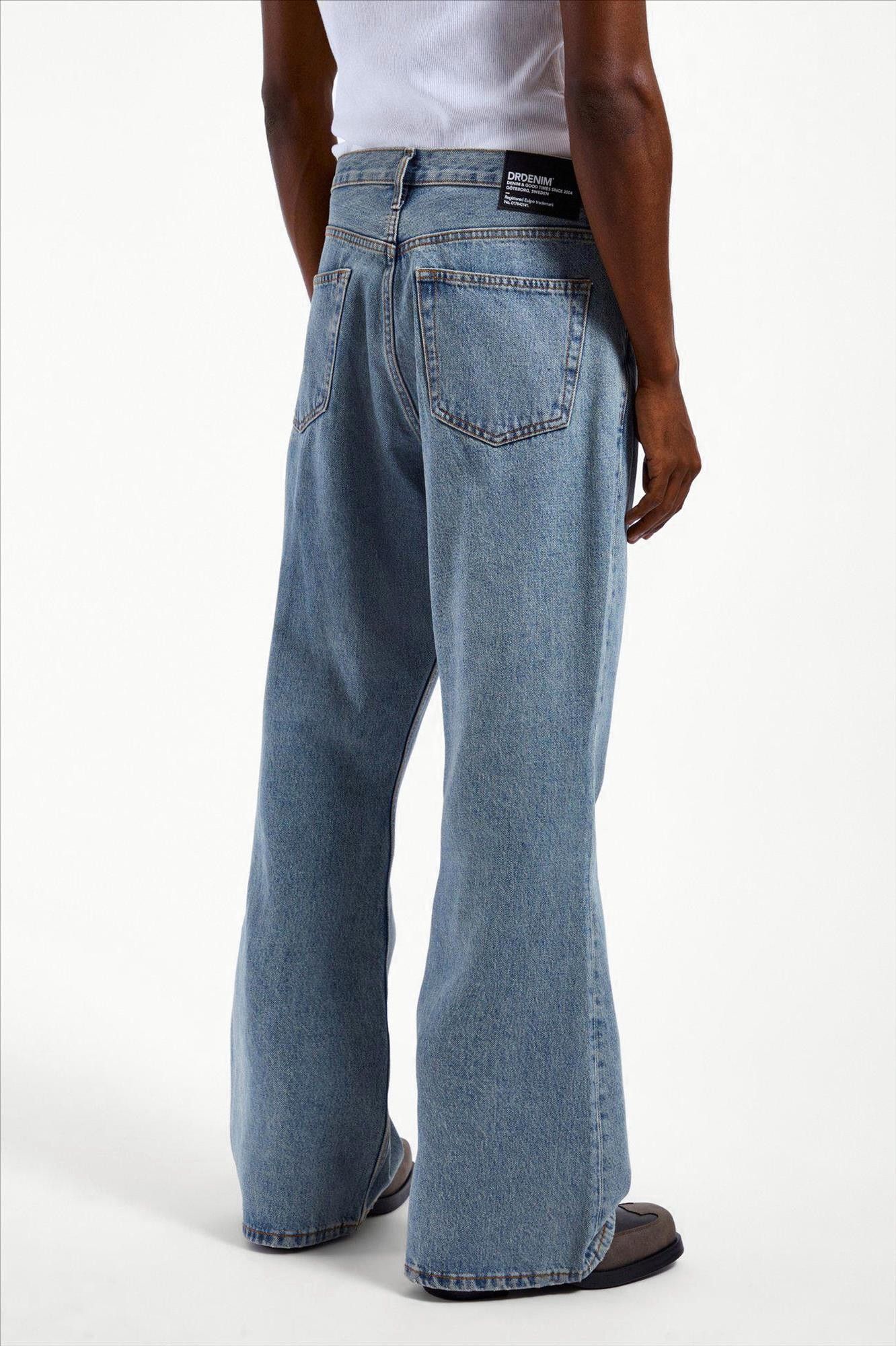 Dr. Denim - Retro Blauwe Rift relaxed jeans