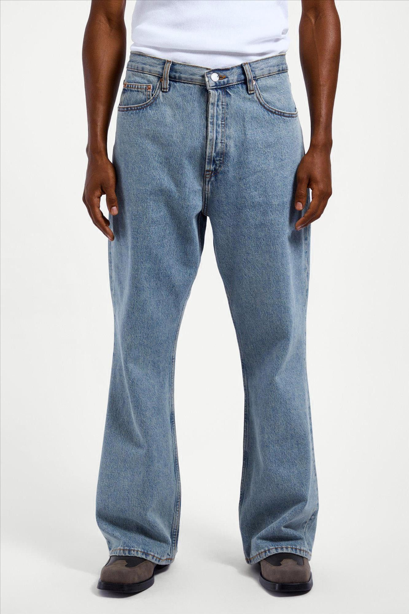 Dr. Denim - Retro Blauwe Rift relaxed jeans
