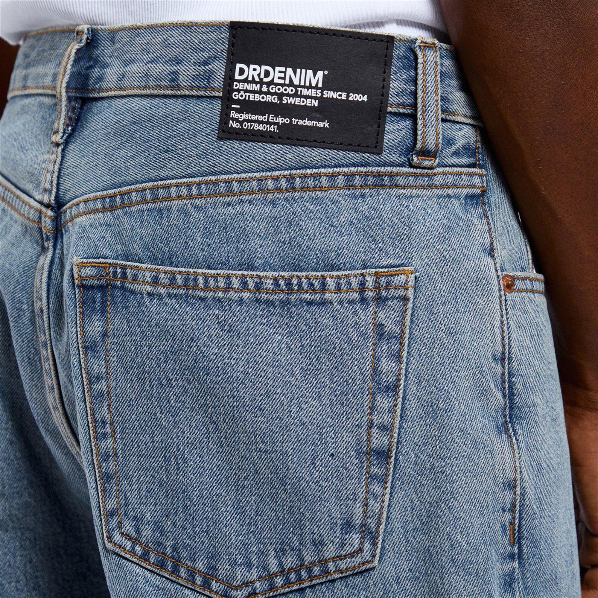 Dr. Denim - Retro Blauwe Rift relaxed jeans