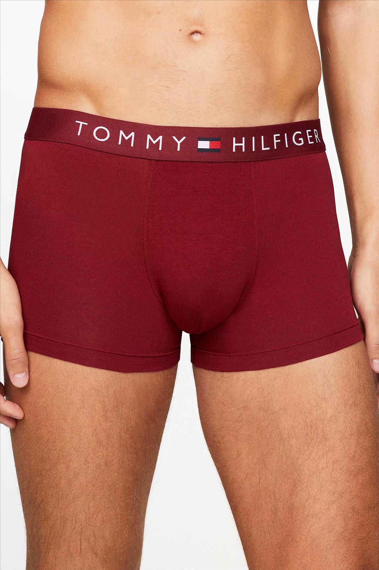 Tommy Hilfiger Underwear - Bordeaux-Wit-Zwarte 3-pack Original trunk boxershorts