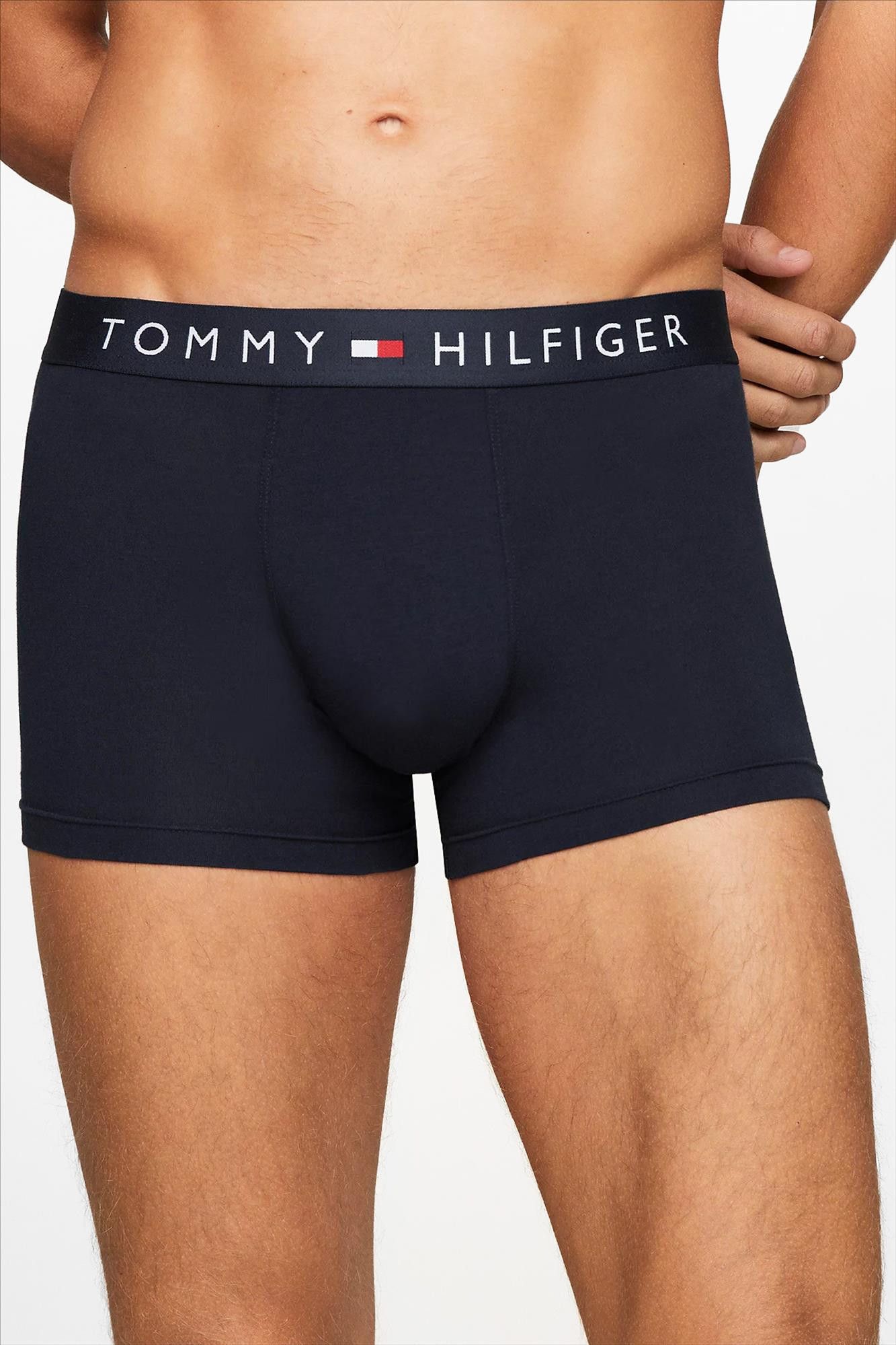 Tommy Hilfiger Underwear - Bordeaux-Wit-Zwarte 3-pack Original trunk boxershorts