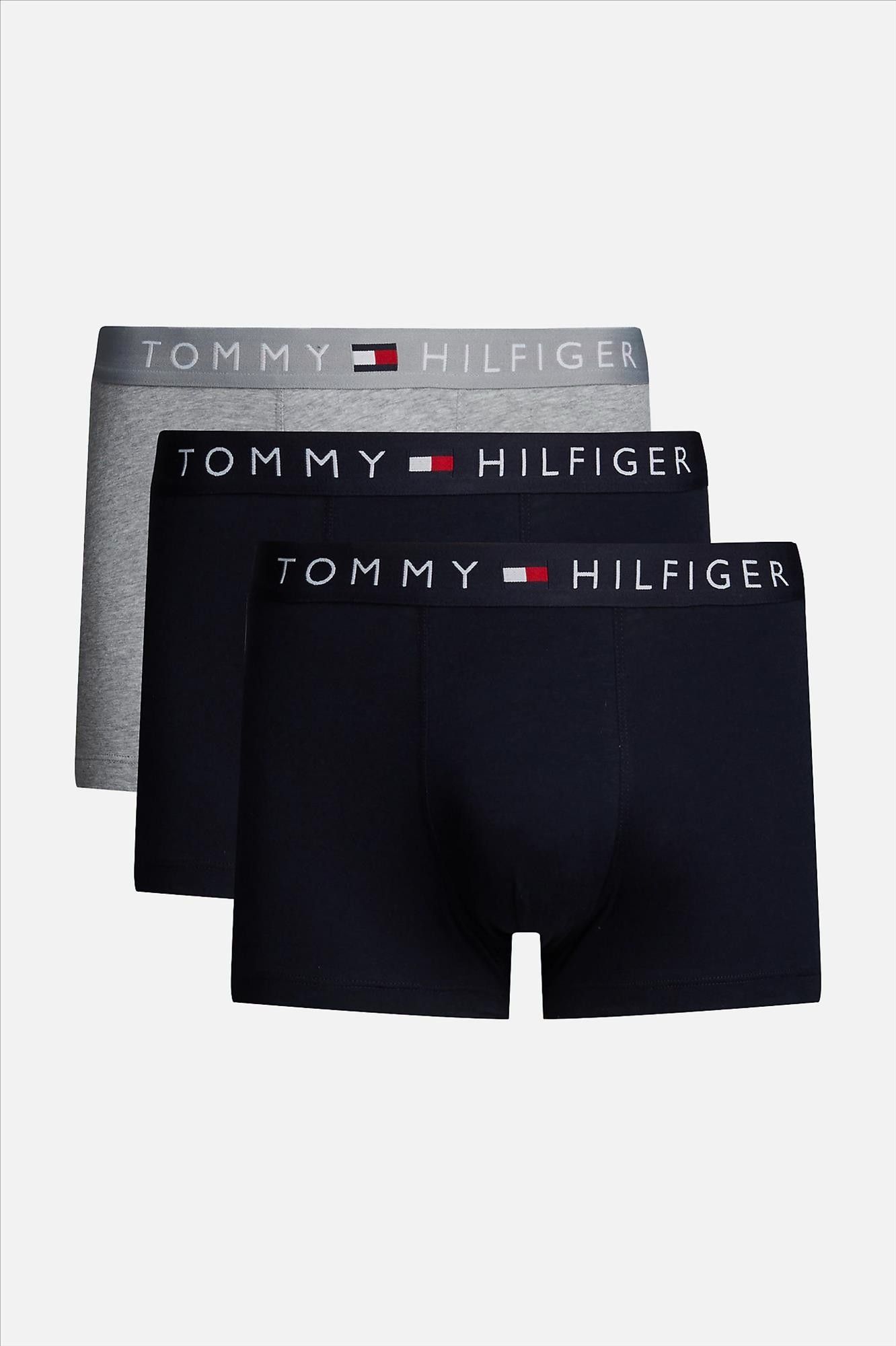 Tommy Hilfiger Underwear - Donkerblauw-Grijze 3-pack Original trunk boxershorts