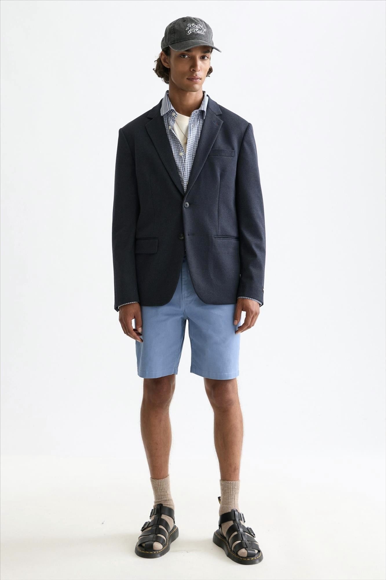 Scotch & Soda - Lichtblauwe Stuart regular short