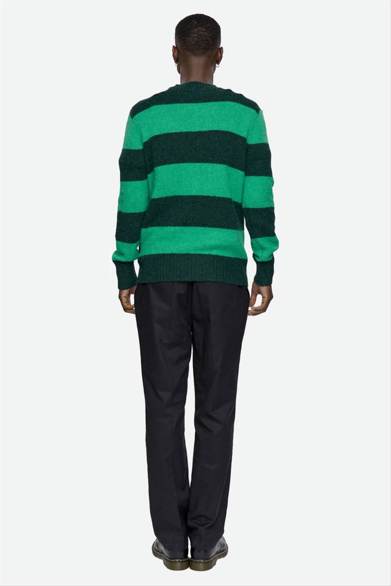 Minimum - Groen Gestreepte Fraser jumper trui