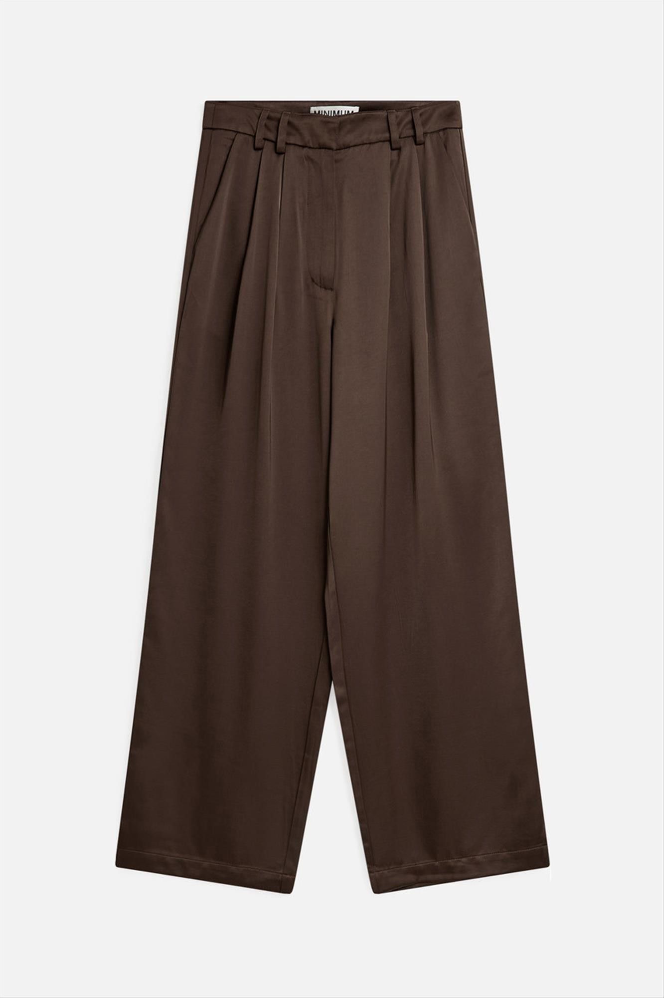 Minimum - Bruine satijnen Lunay broek