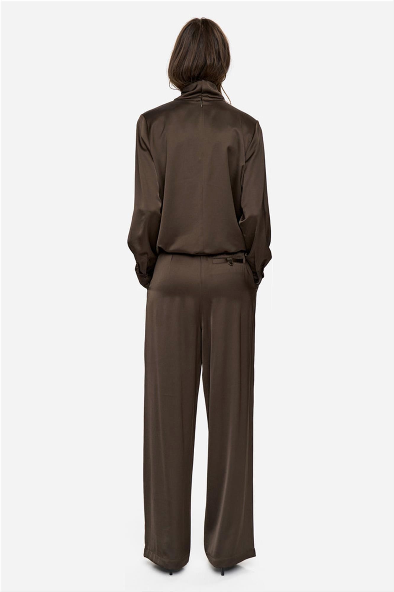 Minimum - Bruine satijnen Lunay broek