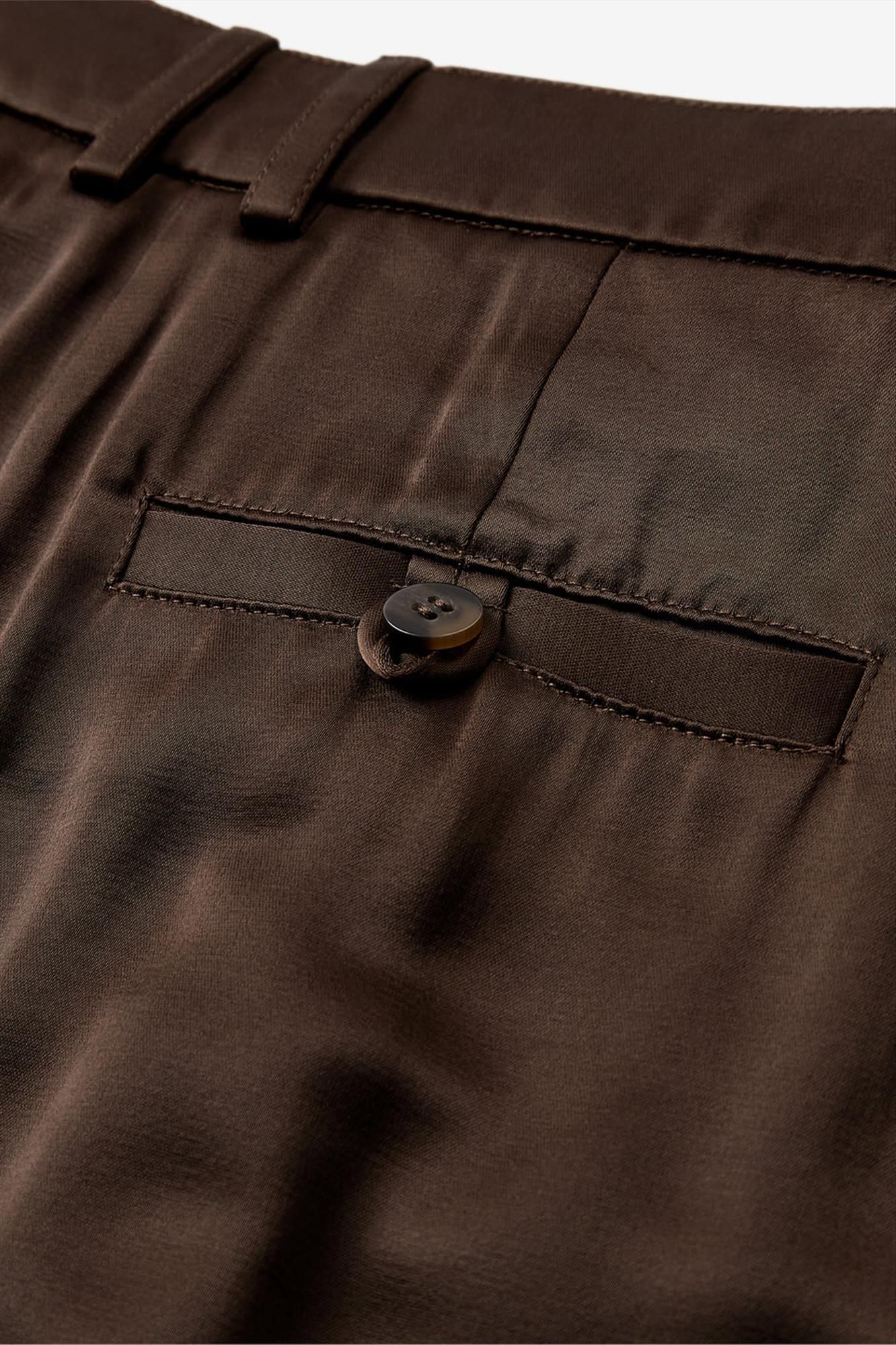 Minimum - Bruine satijnen Lunay broek