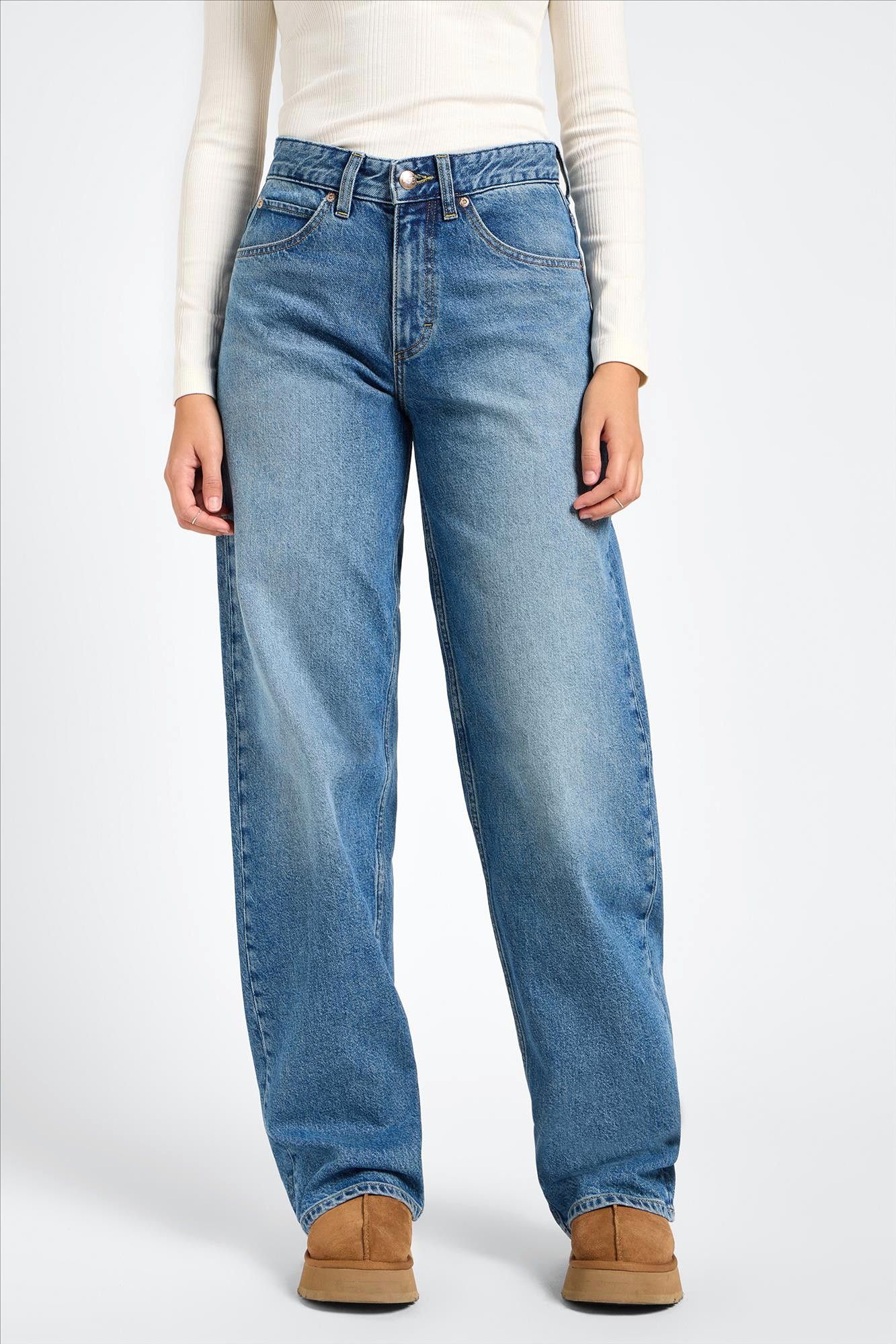 Lee - Modern Blauwe Rider loose straight jeans