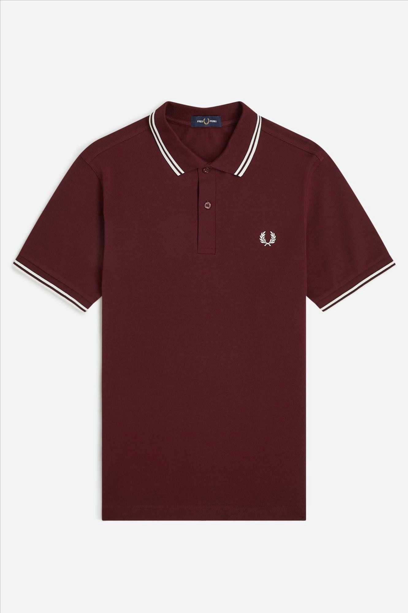 Fred Perry - Bordeaux Twin Tipped polo