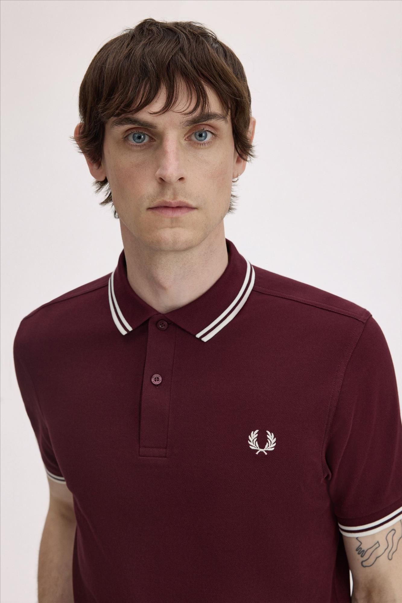Fred Perry - Bordeaux Twin Tipped polo